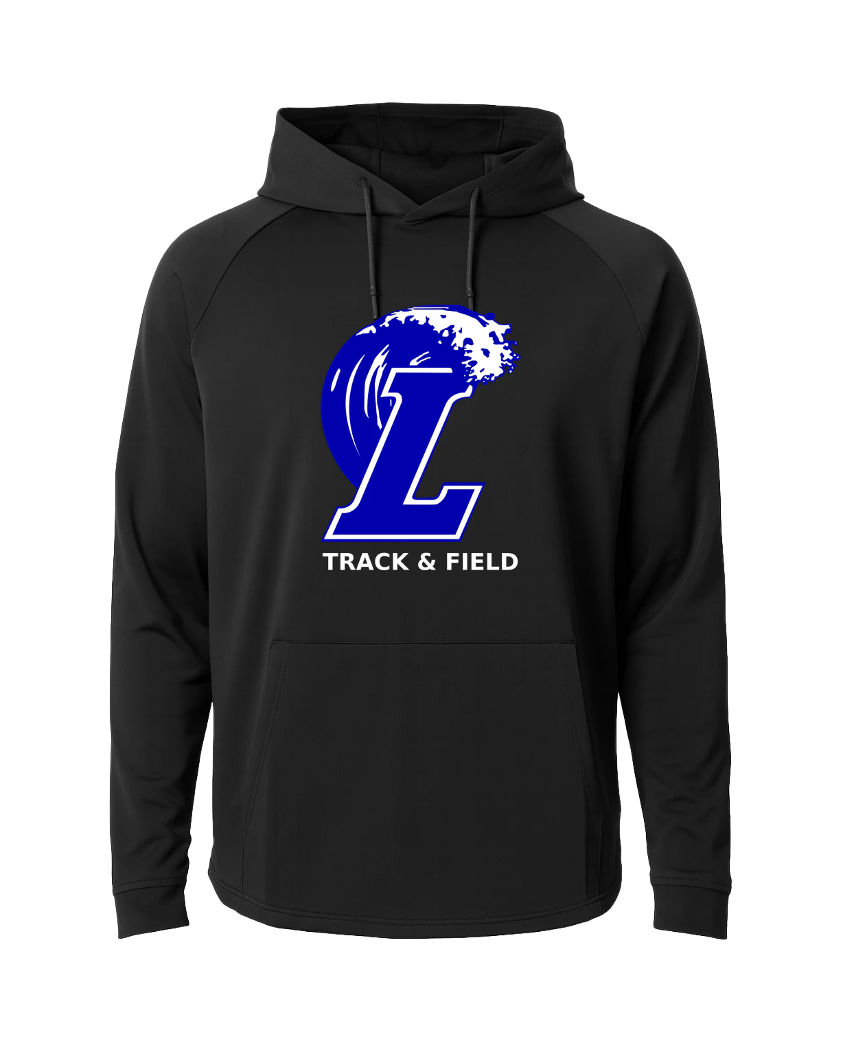 Lakeview Track - Black Hoodie - Full Front