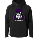 Albany Softball - Black Hoodie - Full Front
