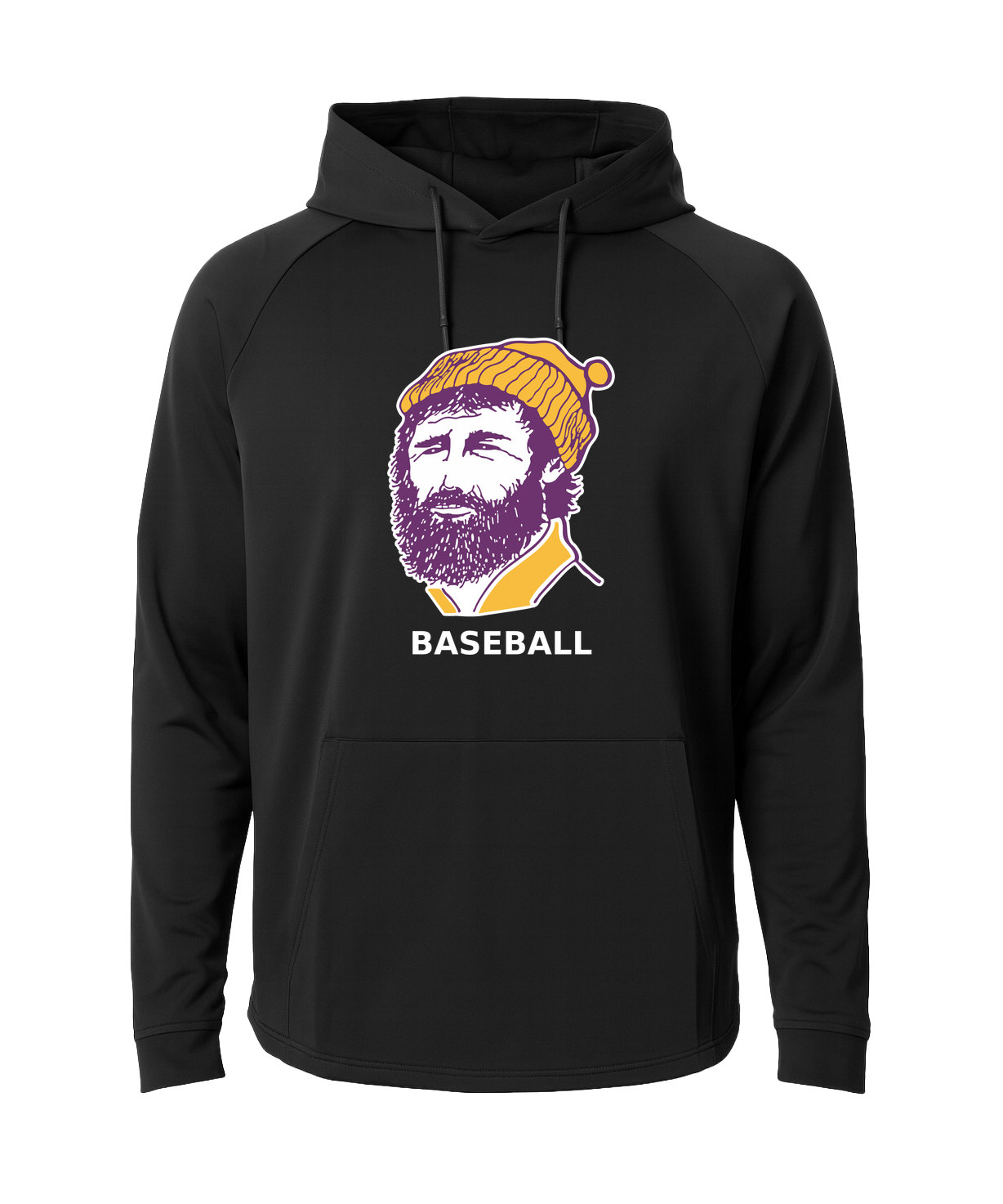 Cloquet Baseball - Black Hoodie - Full Front