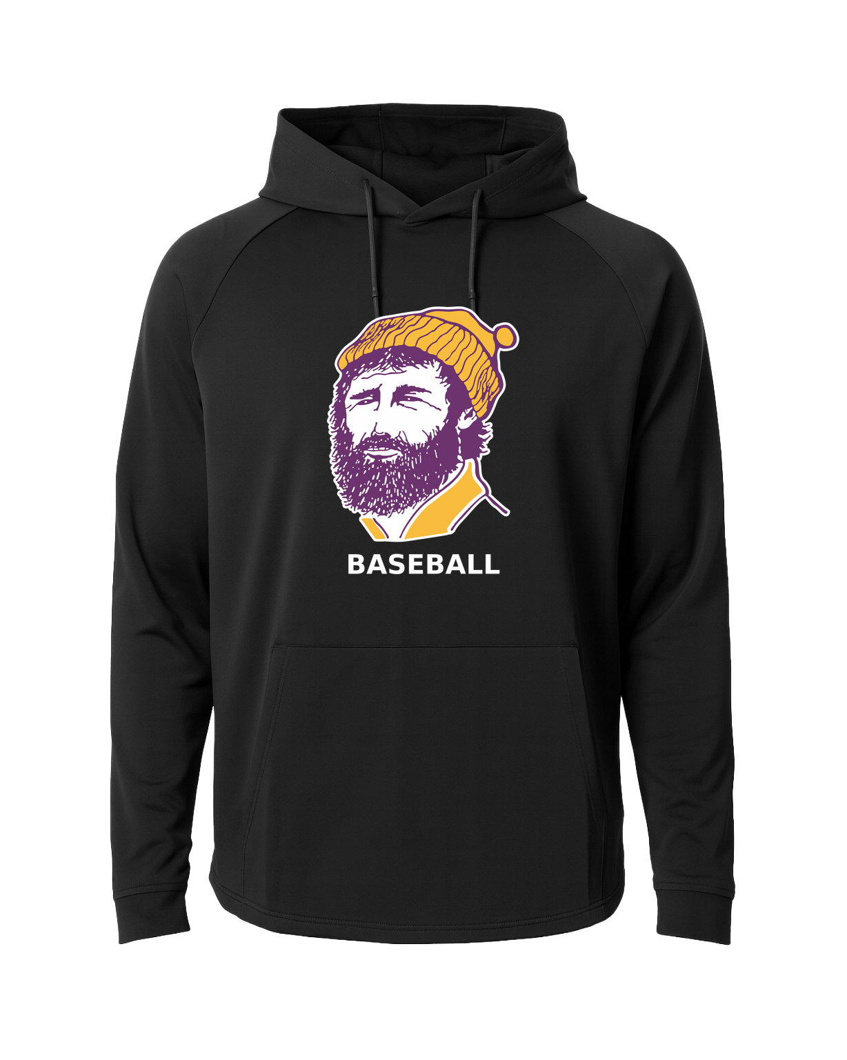 Cloquet Baseball - Black Hoodie - Full Front