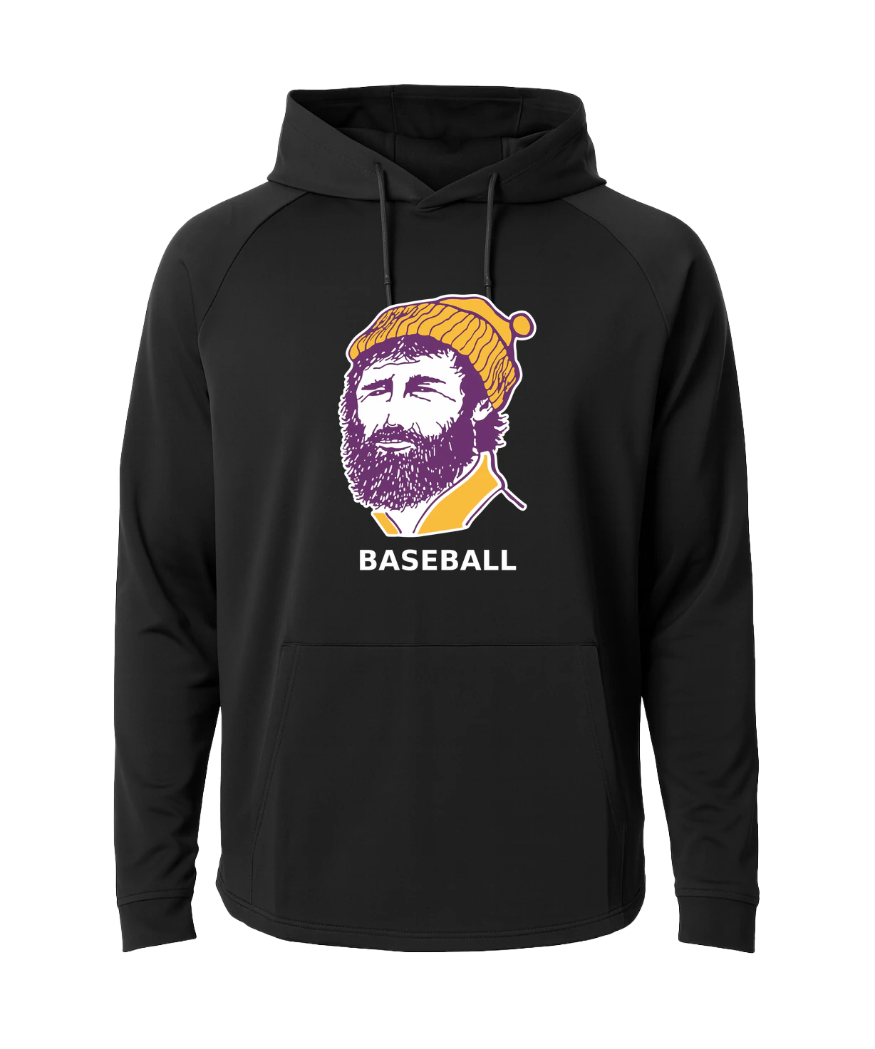 Cloquet Baseball - Black Hoodie - Full Front