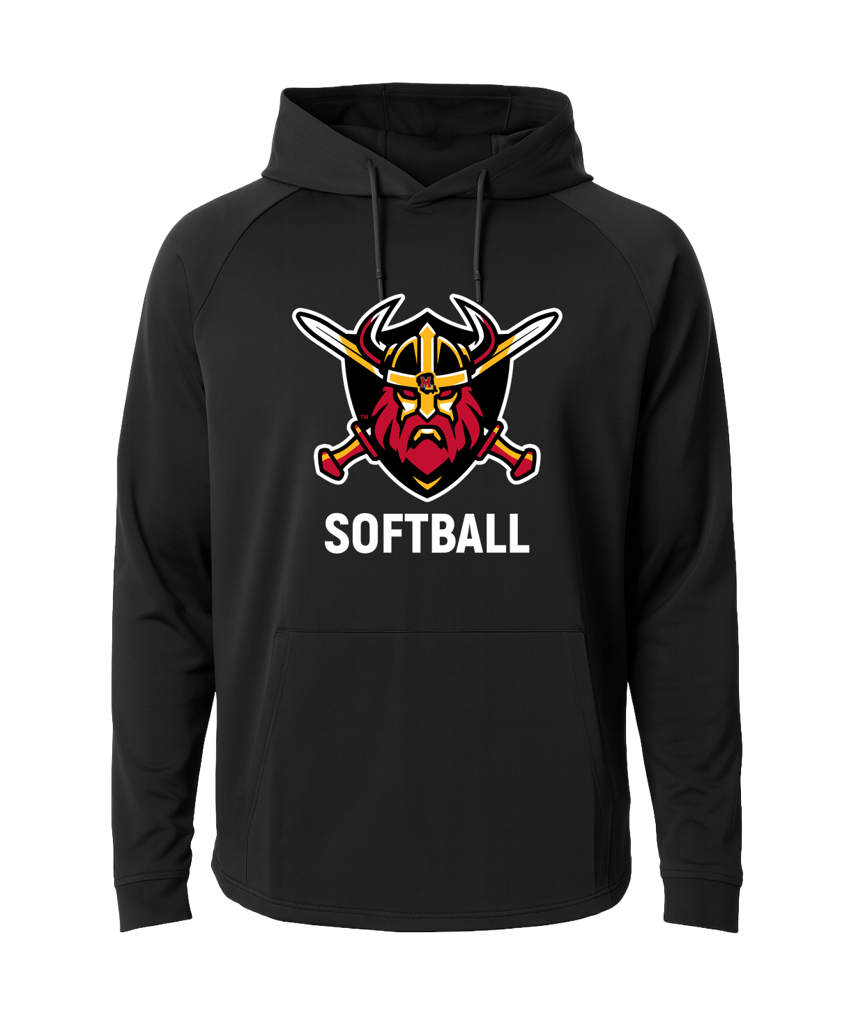 Mille Lacs Softball - Black Hoodie - Full Front