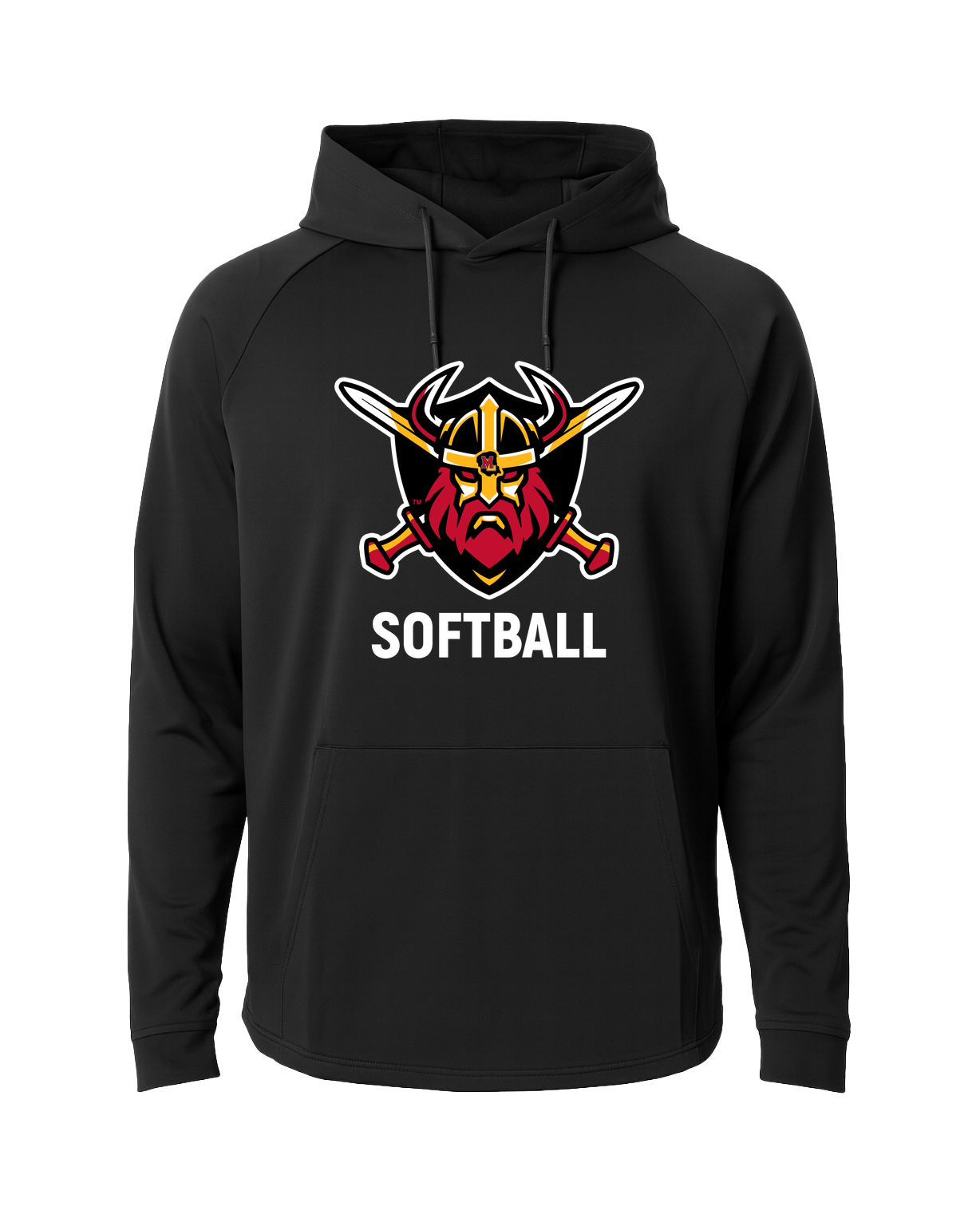 Mille Lacs Softball - Black Hoodie - Full Front