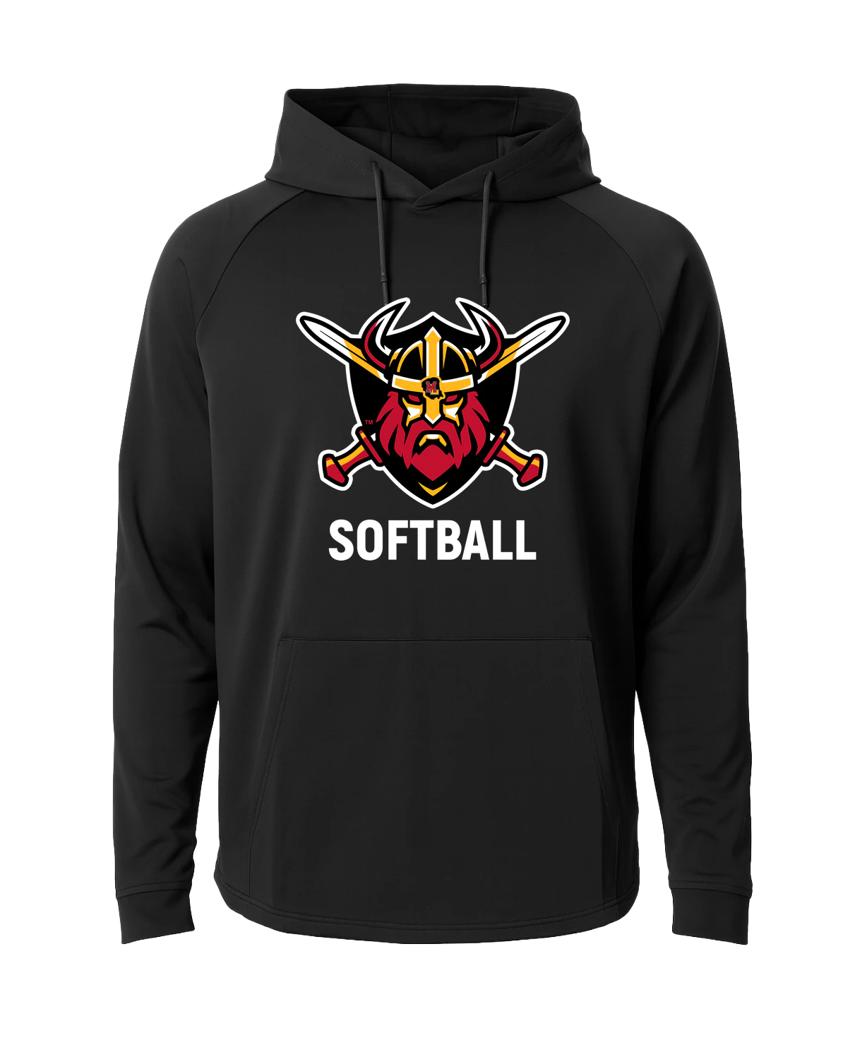 Mille Lacs Softball - Black Hoodie - Full Front