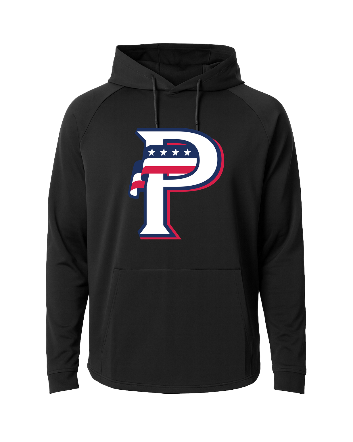 USA BASEBALL - Black Hoodie - Full Front