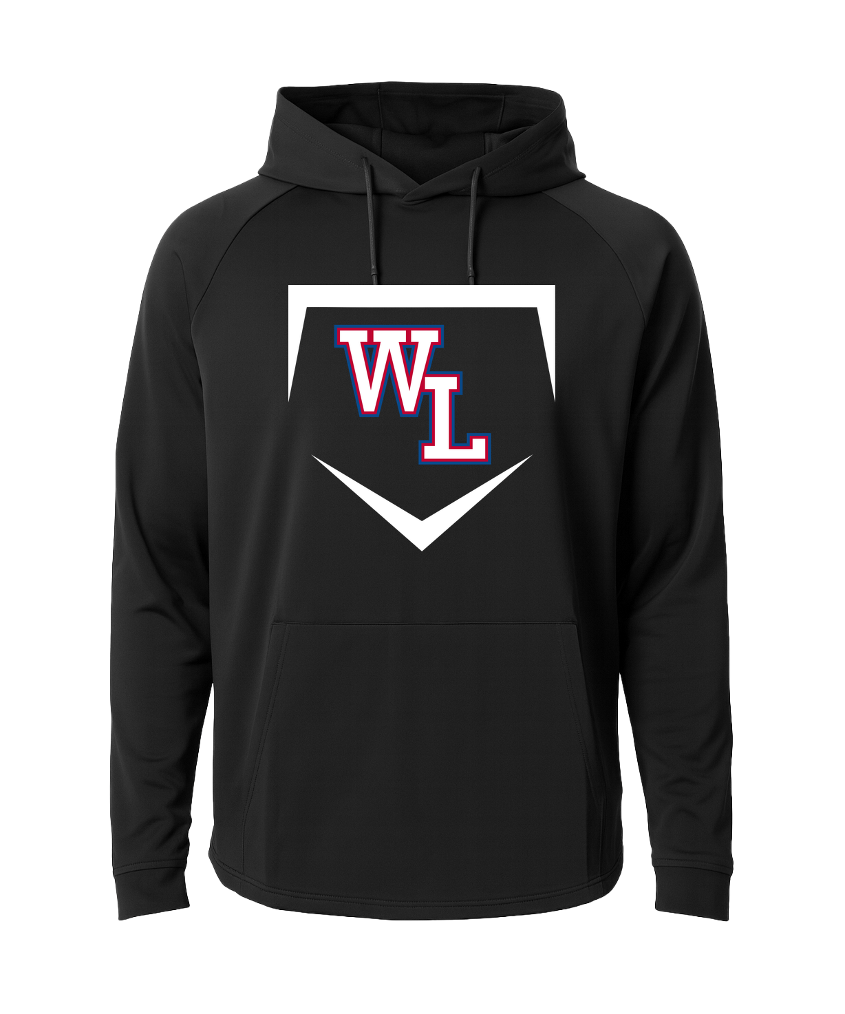Wisconsin Lutheran Baseball - Black Hoodie - Full Front