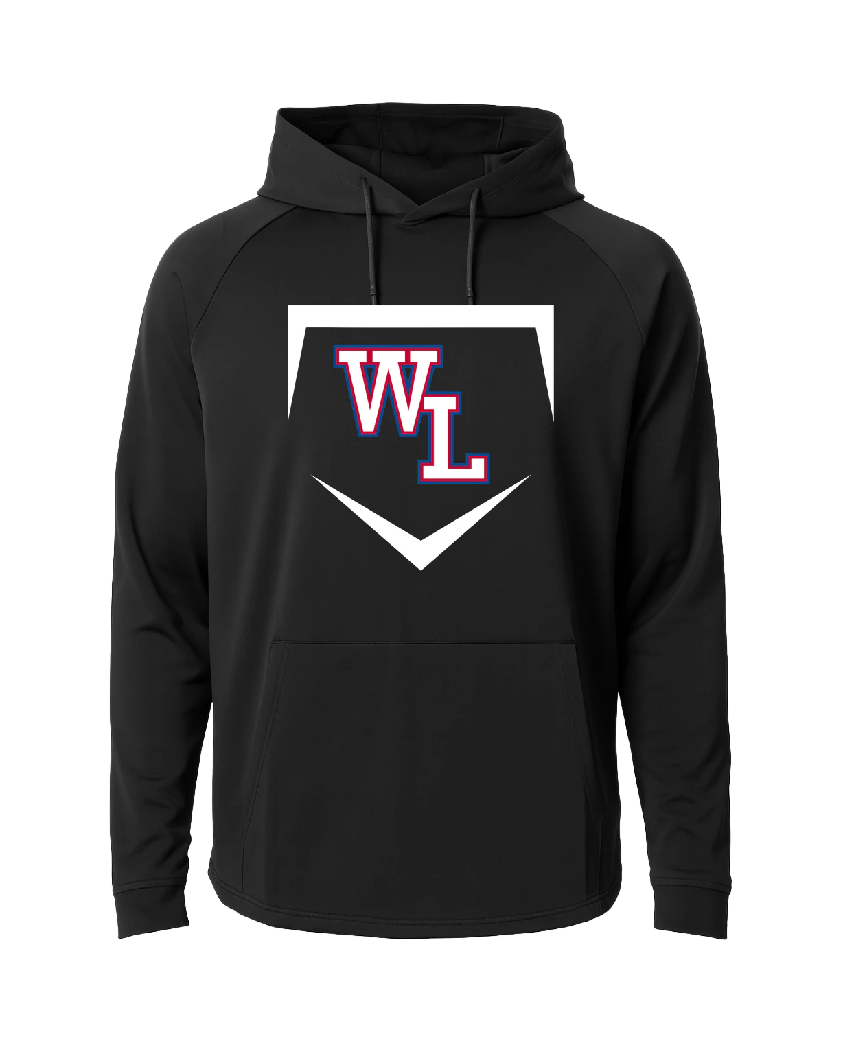 Wisconsin Lutheran Baseball - Black Hoodie - Full Front