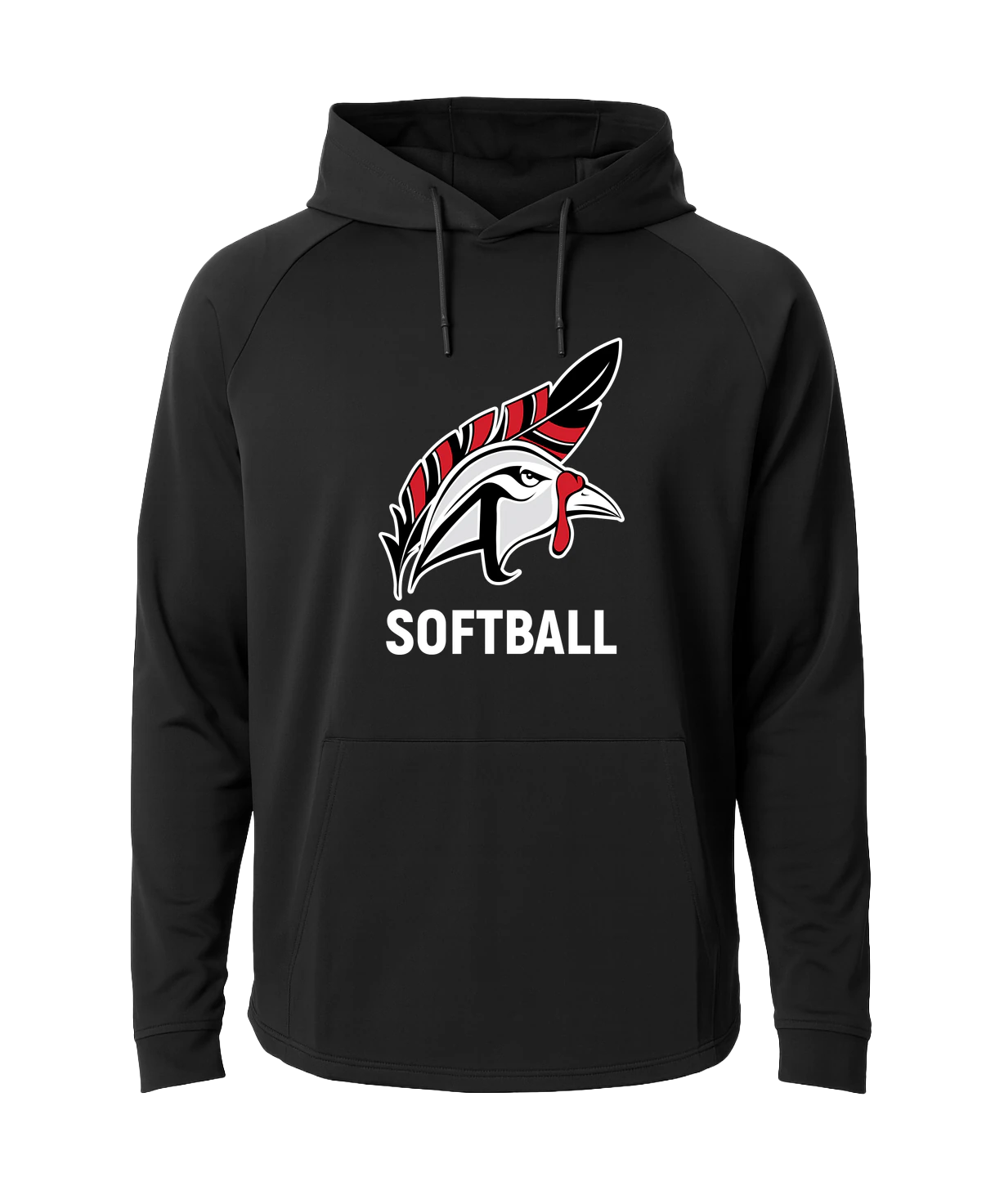 Aitkin Softball - Black Hoodie - Full Front