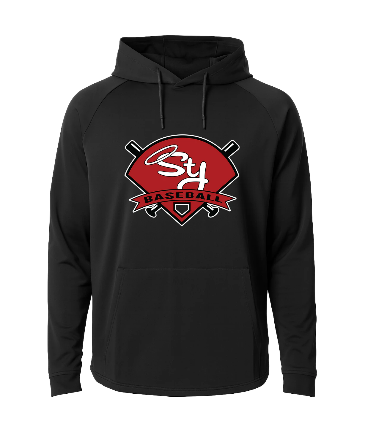 St. James Baseball - Black Hoodie - Full Front