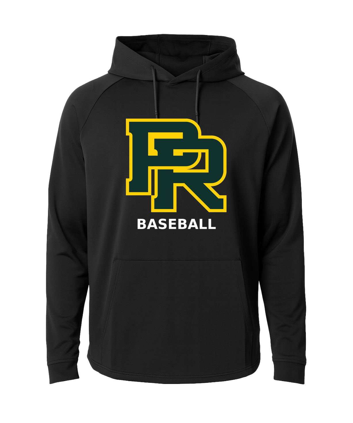 Proctor Baseball - Black Hoodie - Full Front