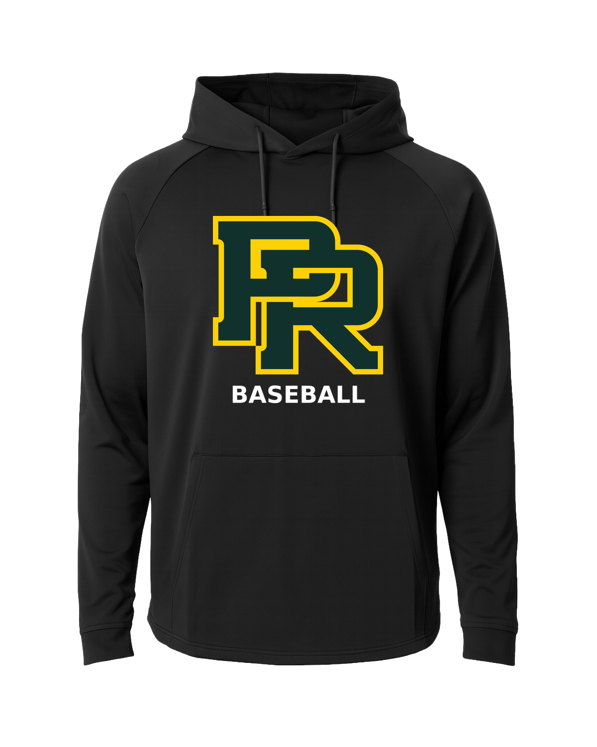 Proctor Baseball - Black Hoodie - Full Front
