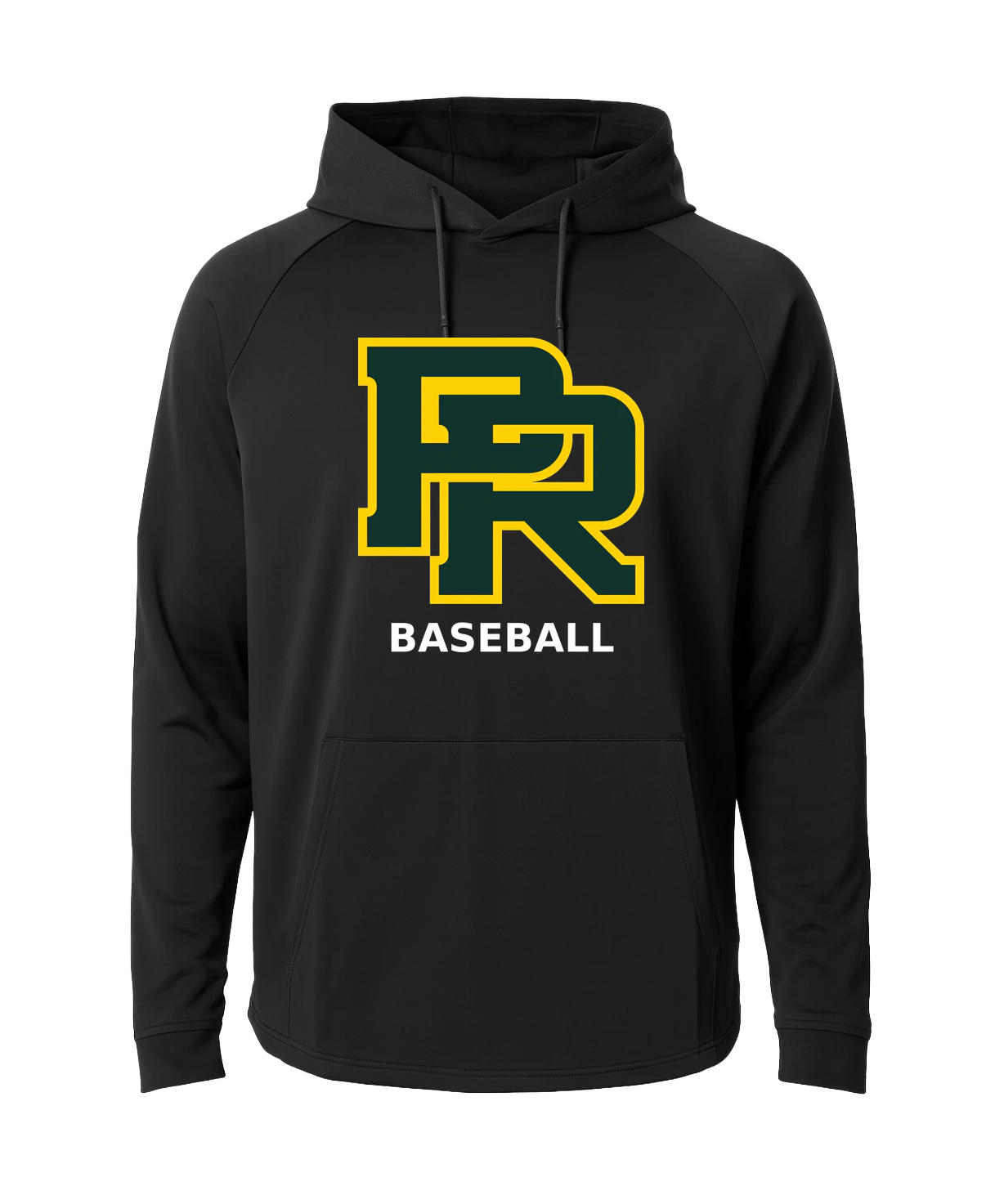 Proctor Baseball - Black Hoodie - Full Front