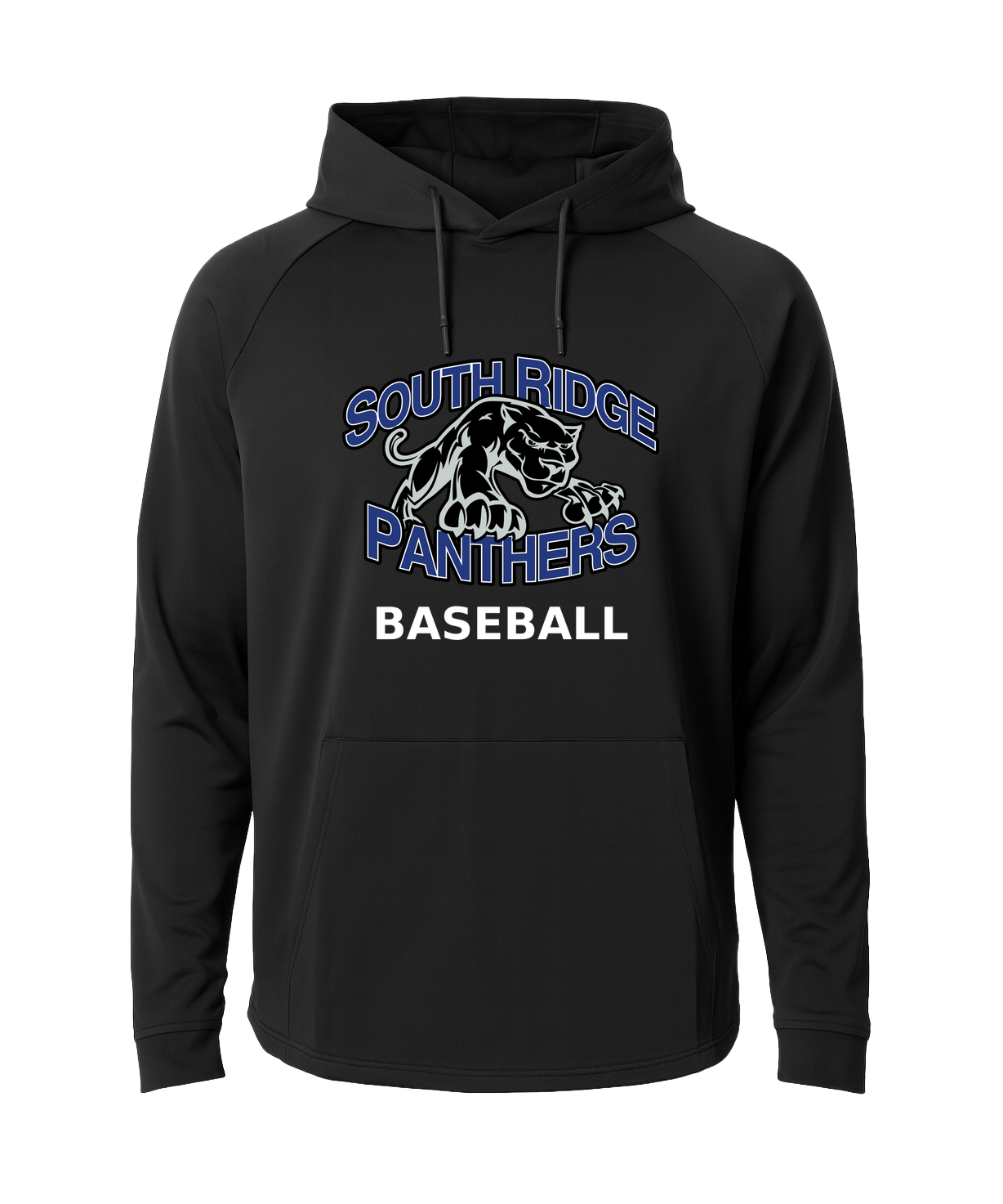 South Ridge Baseball - Black Hoodie - Full Front