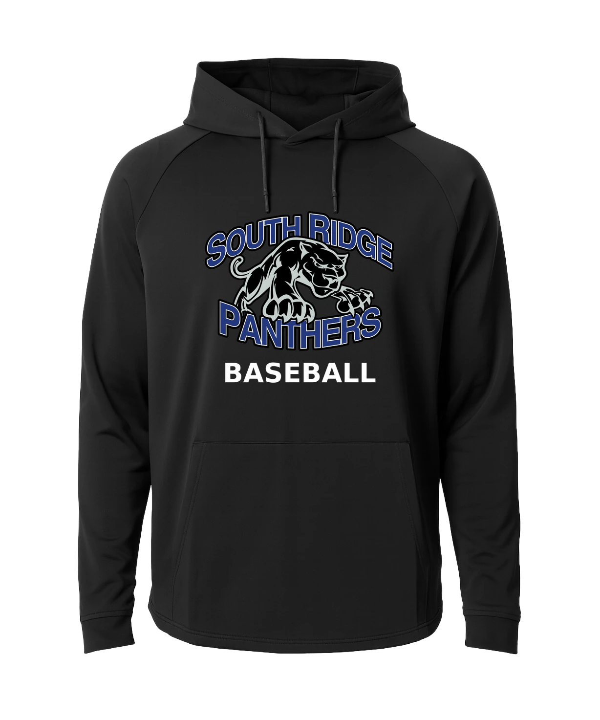 South Ridge Baseball - Black Hoodie - Full Front