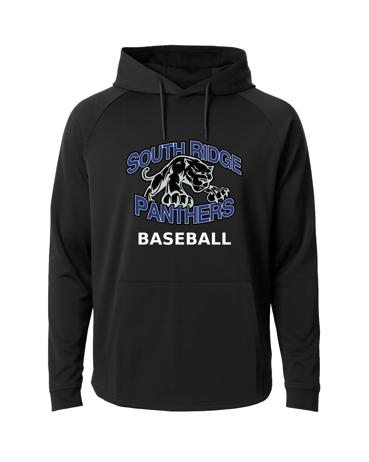 South Ridge Baseball - Black Hoodie - Full Front