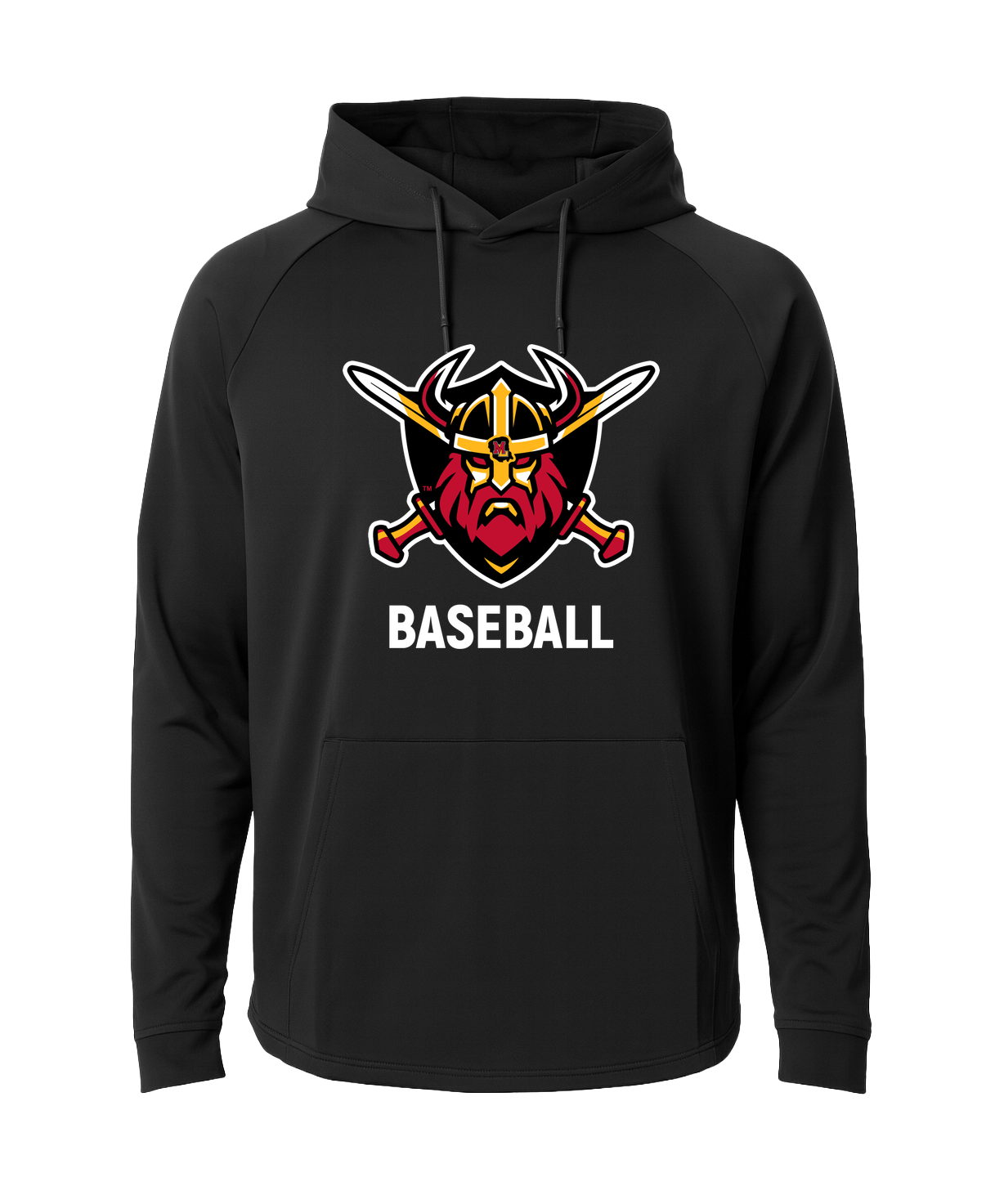 Mille Lacs Baseball - Black Hoodie - Full Front