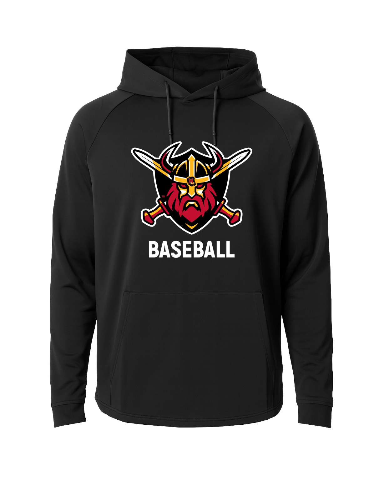 Mille Lacs Baseball - Black Hoodie - Full Front