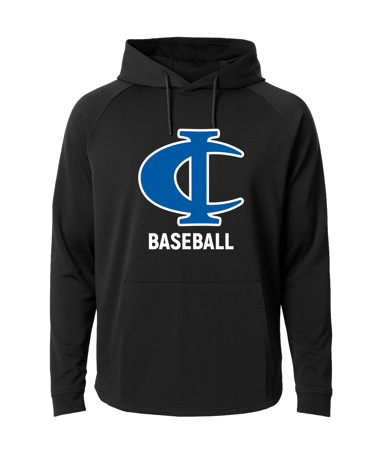 Cambridge Isanti Baseball - Black Hoodie - Full Front