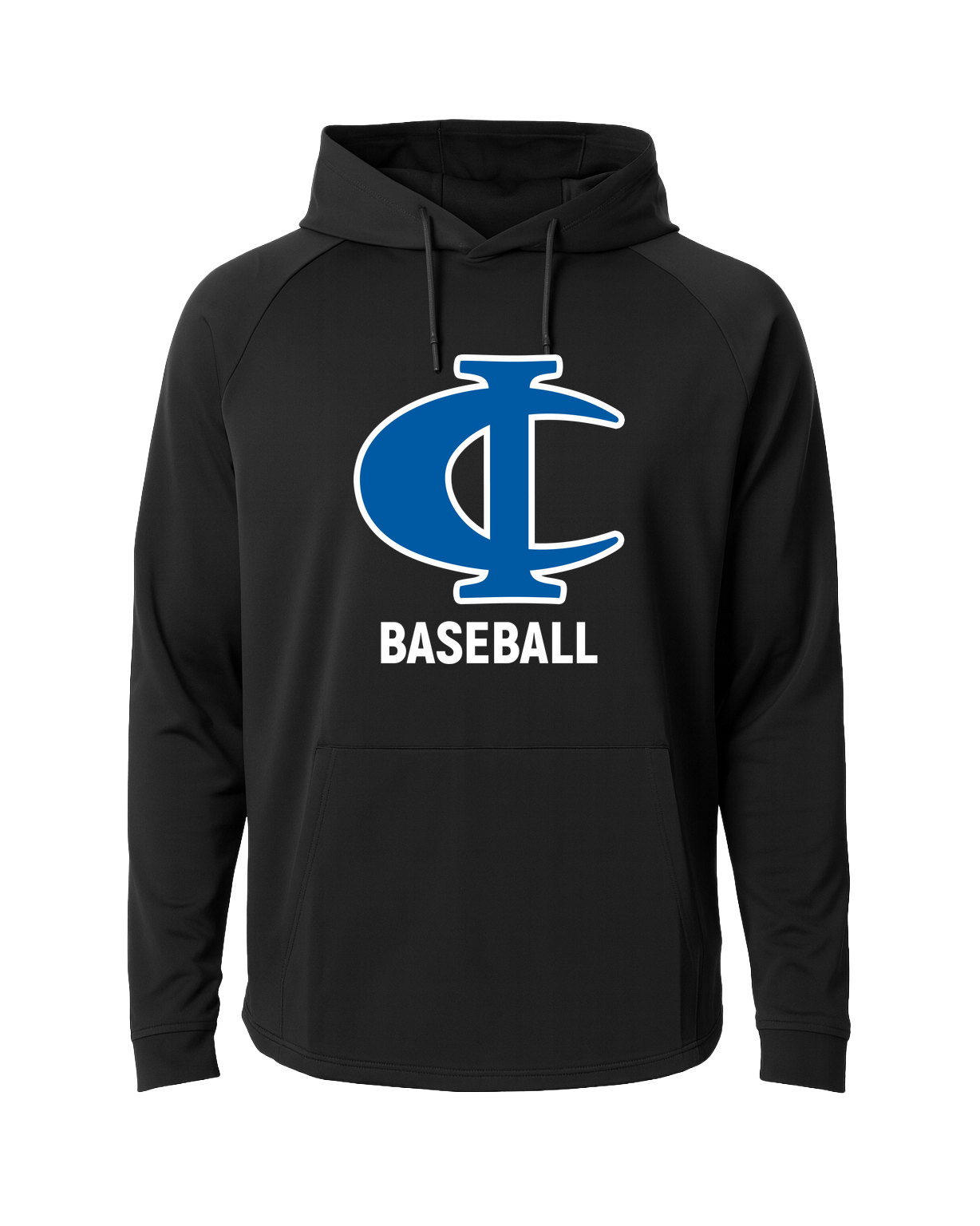 Cambridge Isanti Baseball - Black Hoodie - Full Front