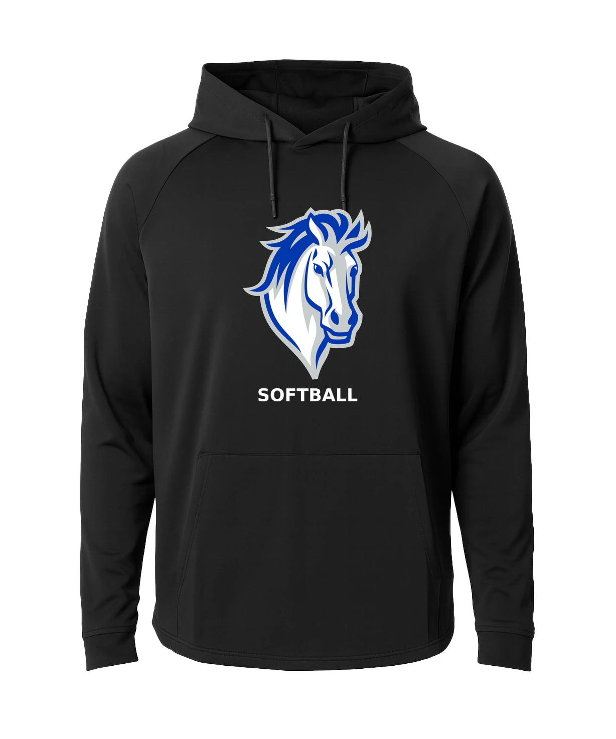 Mora Softball - Black Hoodie - Full Front