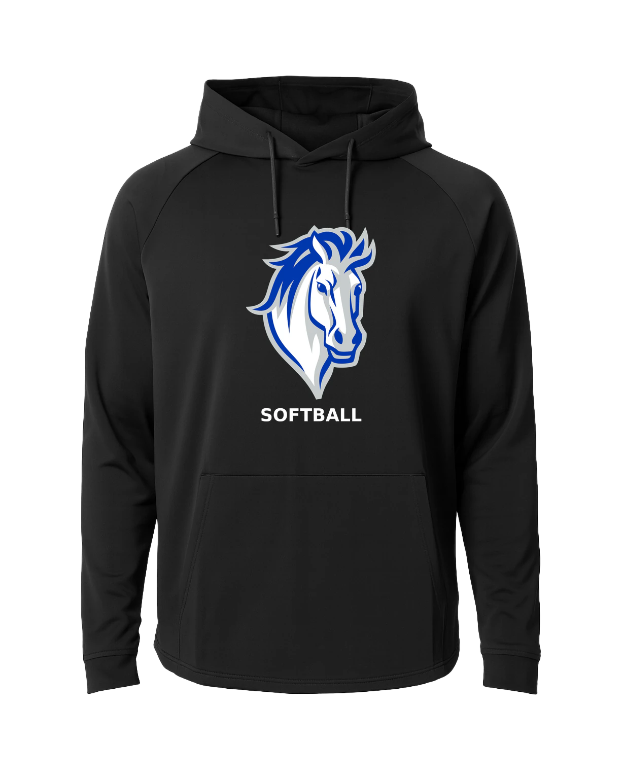 Mora Softball - Black Hoodie - Full Front