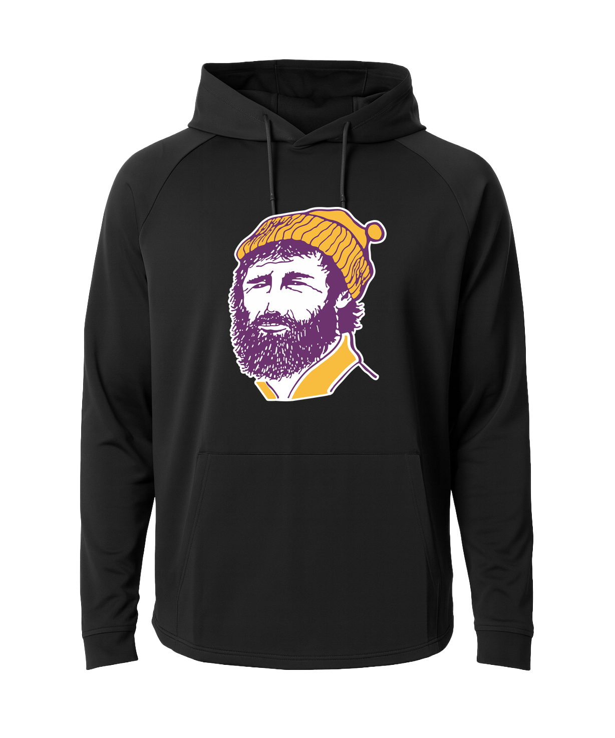 Cloquet Baseball and Softball - Black Hoodie - Full Front