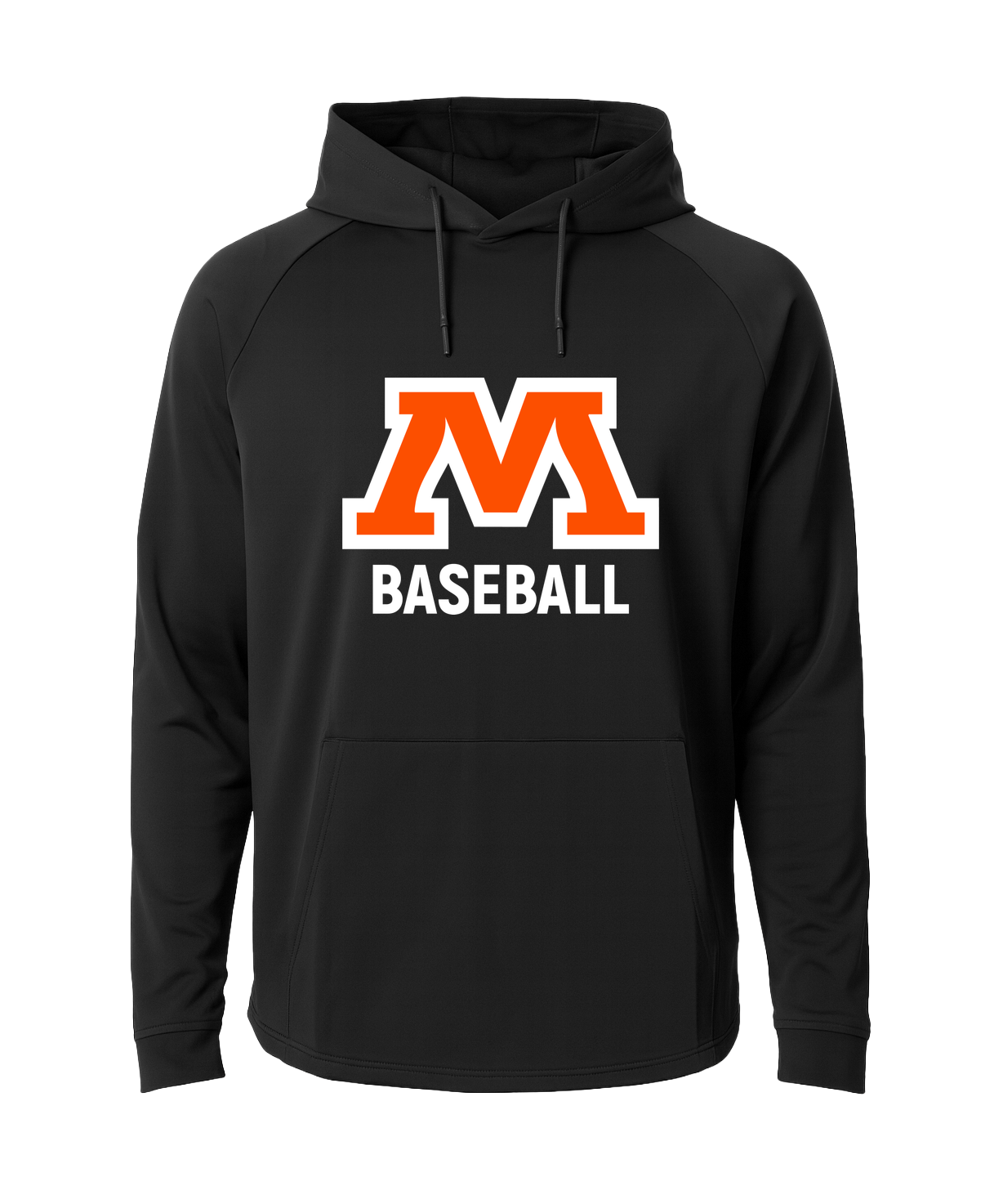 Moorhead Baseball - Black Hoodie - Full Front