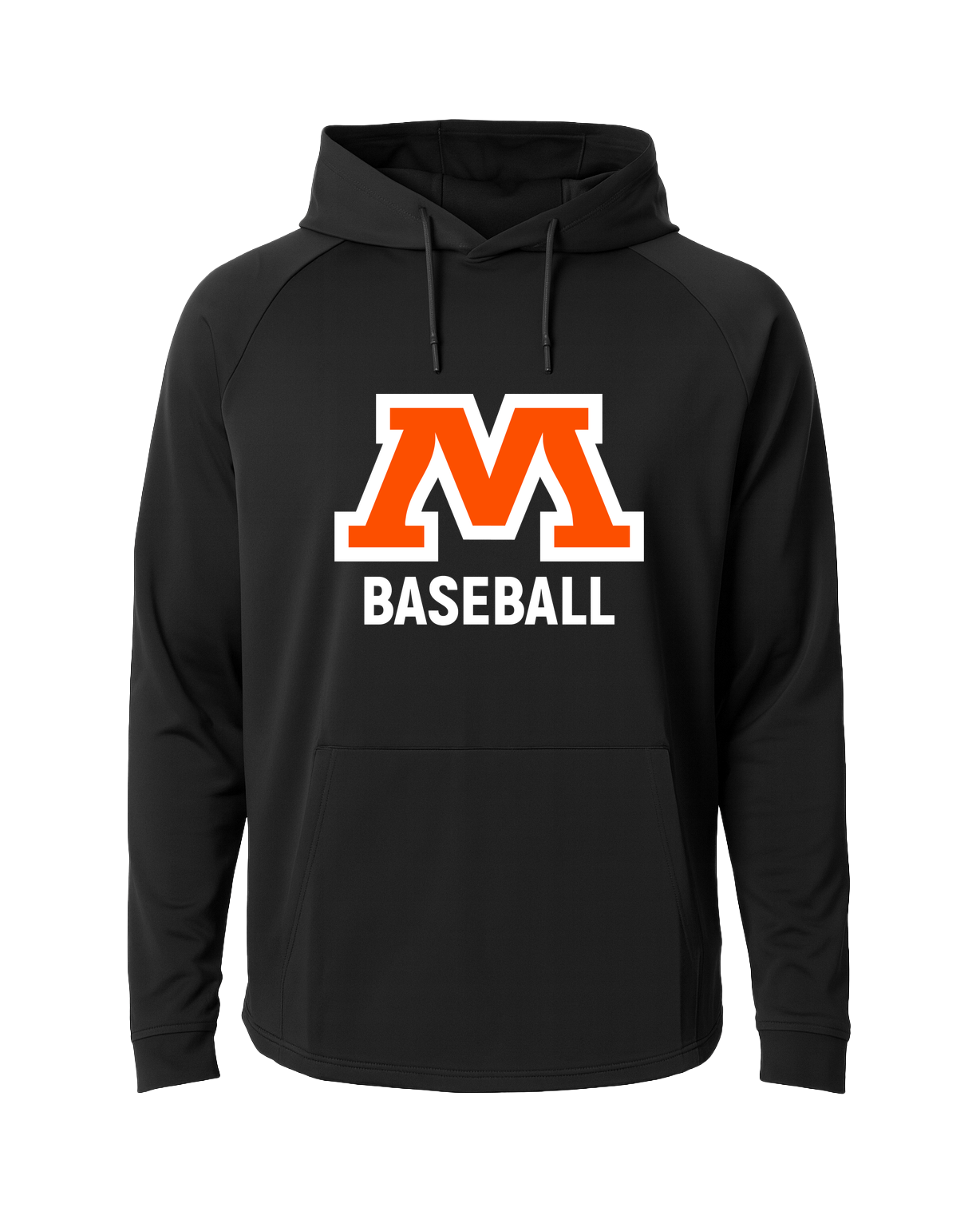 Moorhead Baseball - Black Hoodie - Full Front