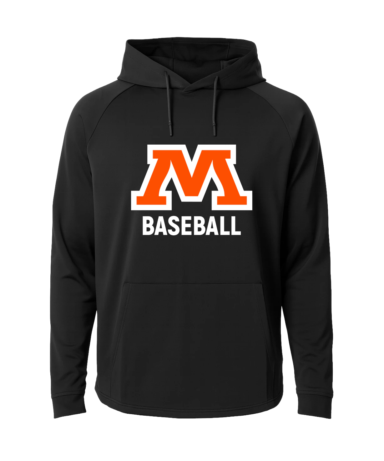 Moorhead Baseball - Black Hoodie - Full Front