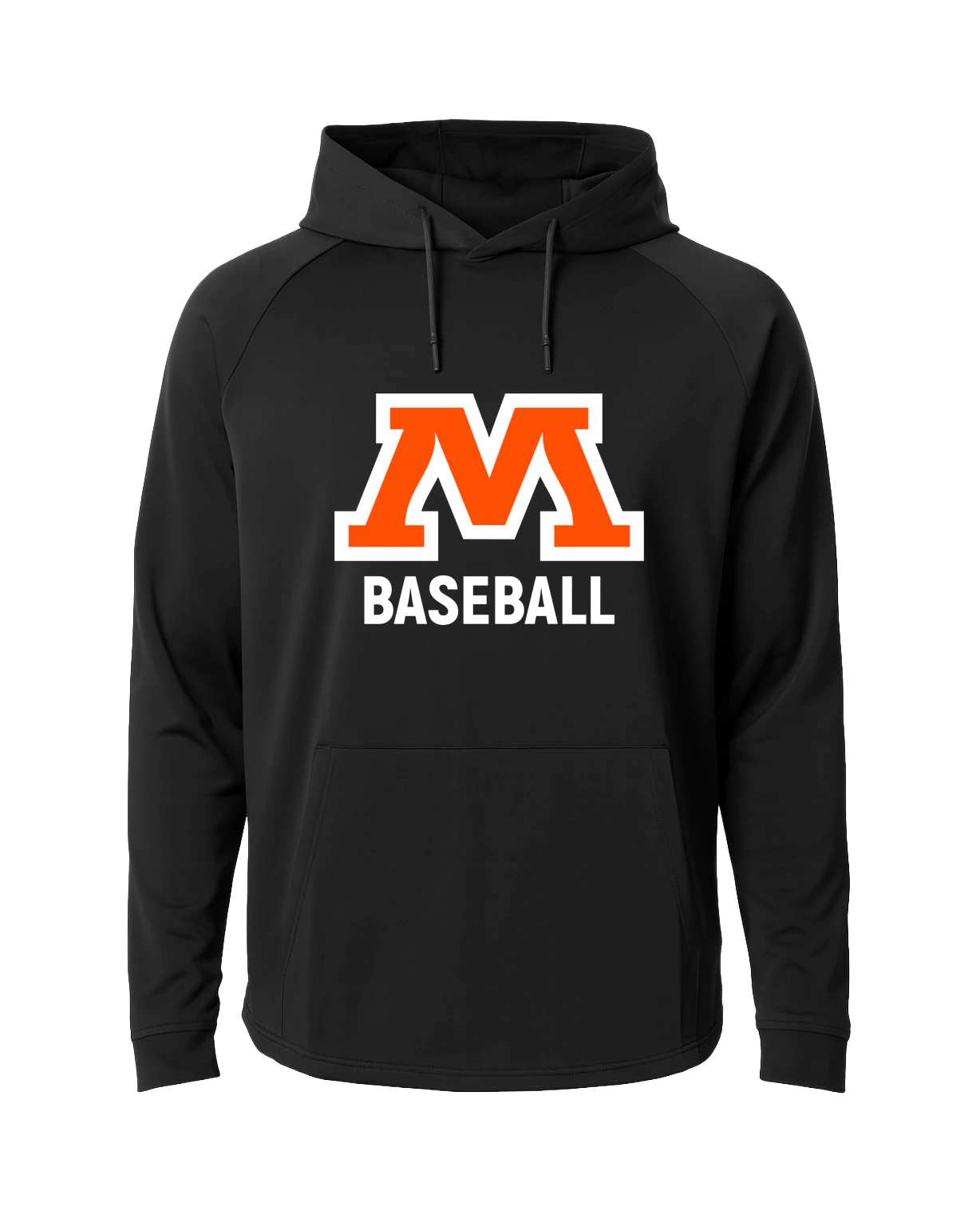 Moorhead Baseball - Black Hoodie - Full Front