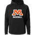 Moorhead Baseball - Black Hoodie - Full Front