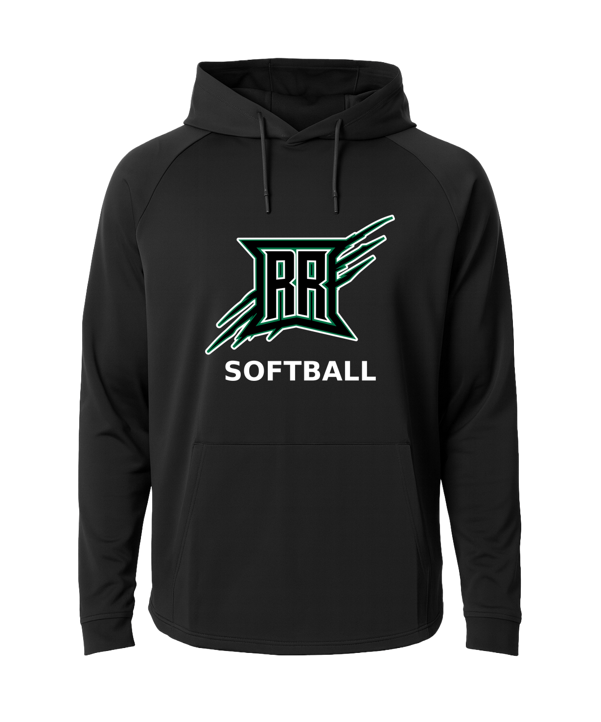 Rock Ridge Softball - Black Hoodie - Full Front