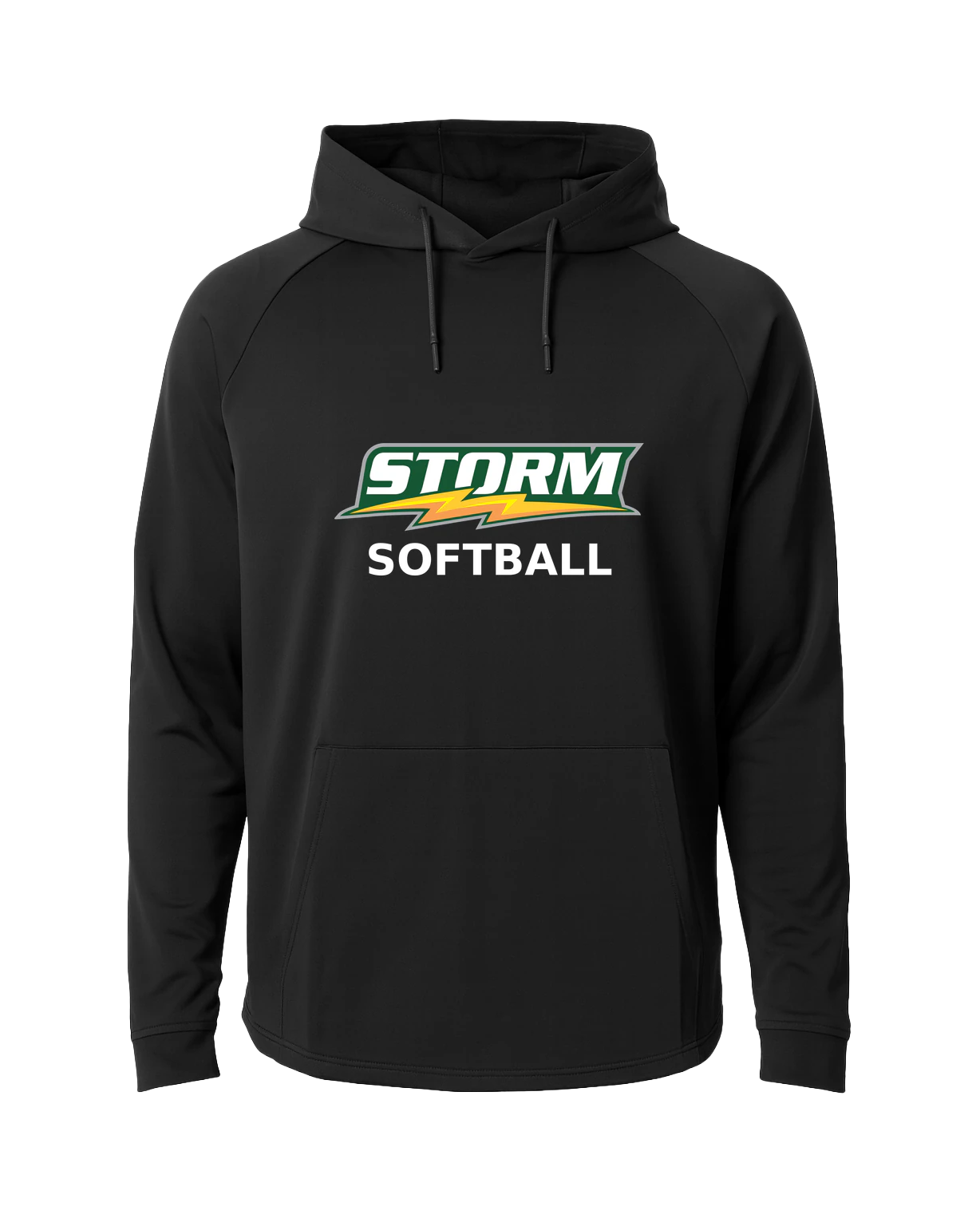 Sauk Rapids Rice Softball - Black Hoodie - Full Front