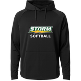 Sauk Rapids Rice Softball - Black Hoodie - Full Front