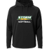 Sauk Rapids Rice Softball - Black Hoodie - Full Front