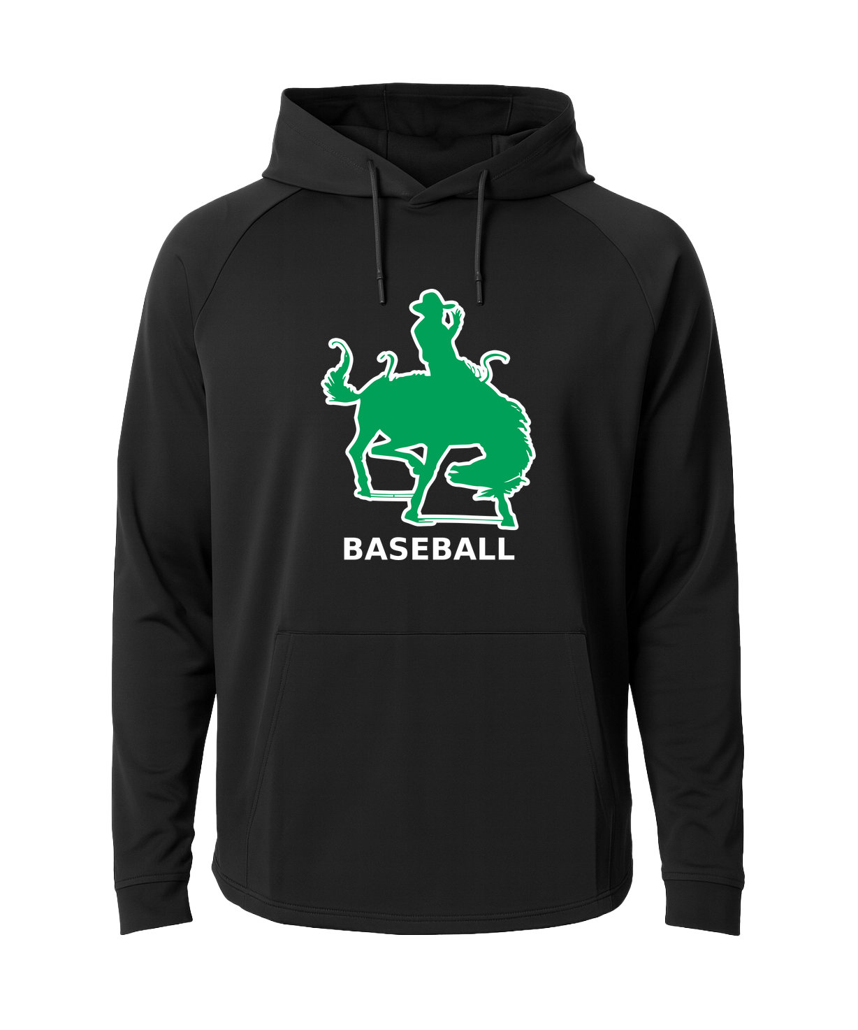 Breckenridge Baseball - Black Hoodie - Full Front