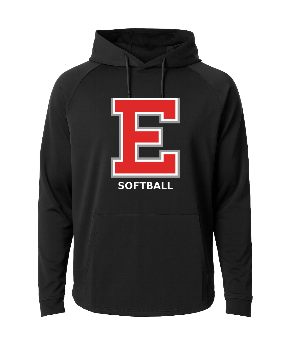 Duluth East Softball - Black Hoodie - Full Front