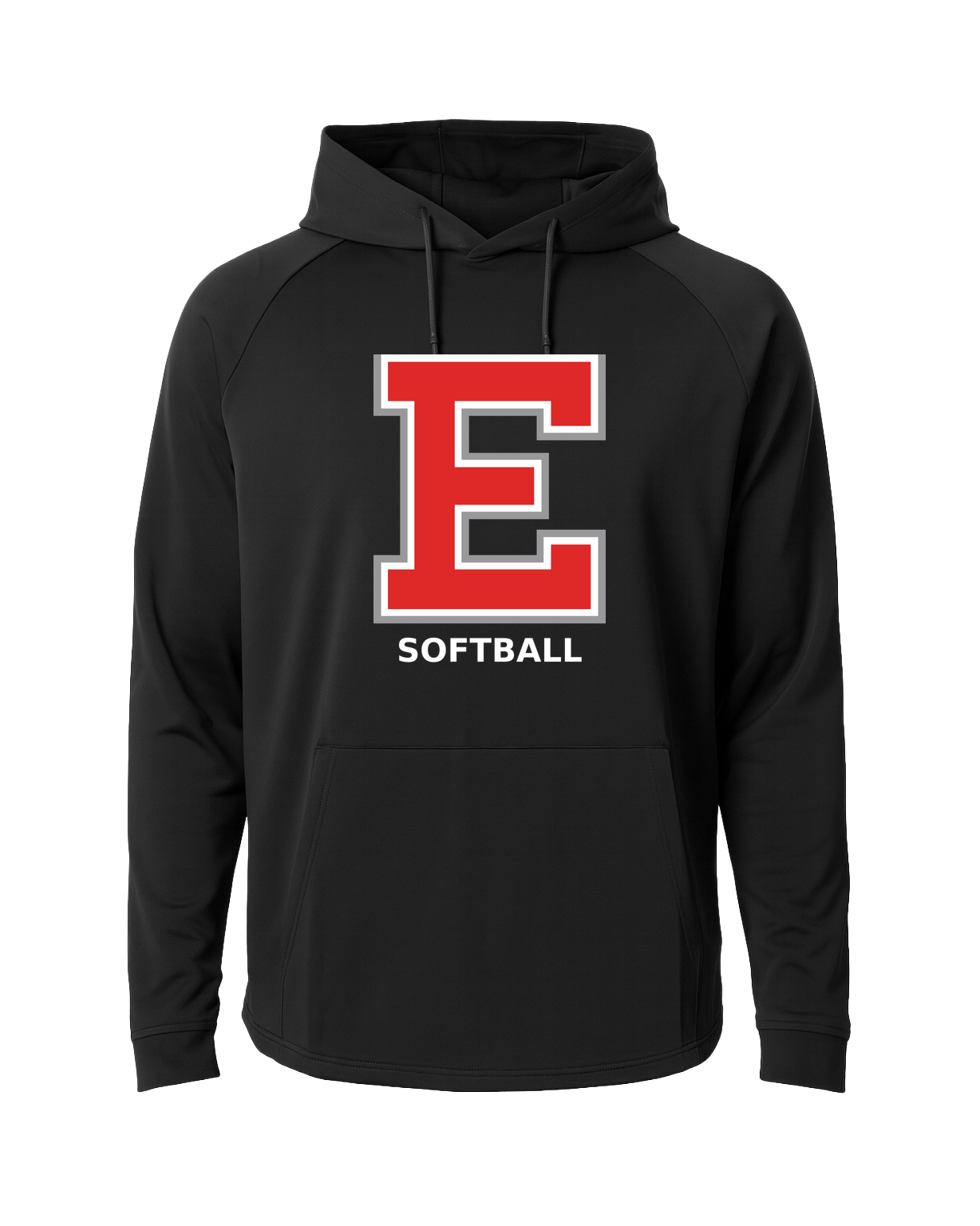Duluth East Softball - Black Hoodie - Full Front