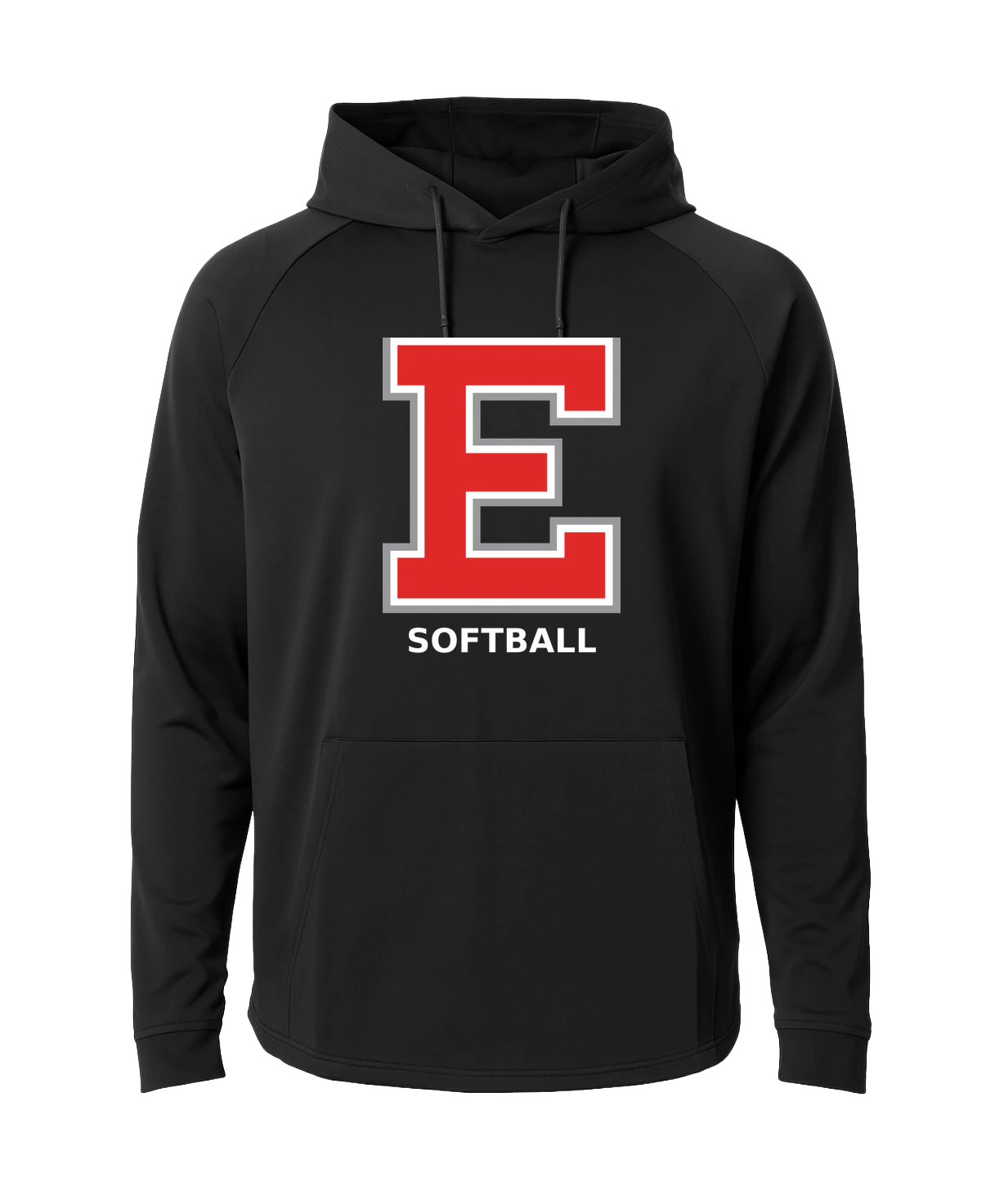 Duluth East Softball - Black Hoodie - Full Front