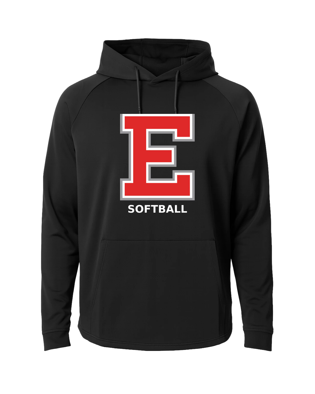 Duluth East Softball - Black Hoodie - Full Front