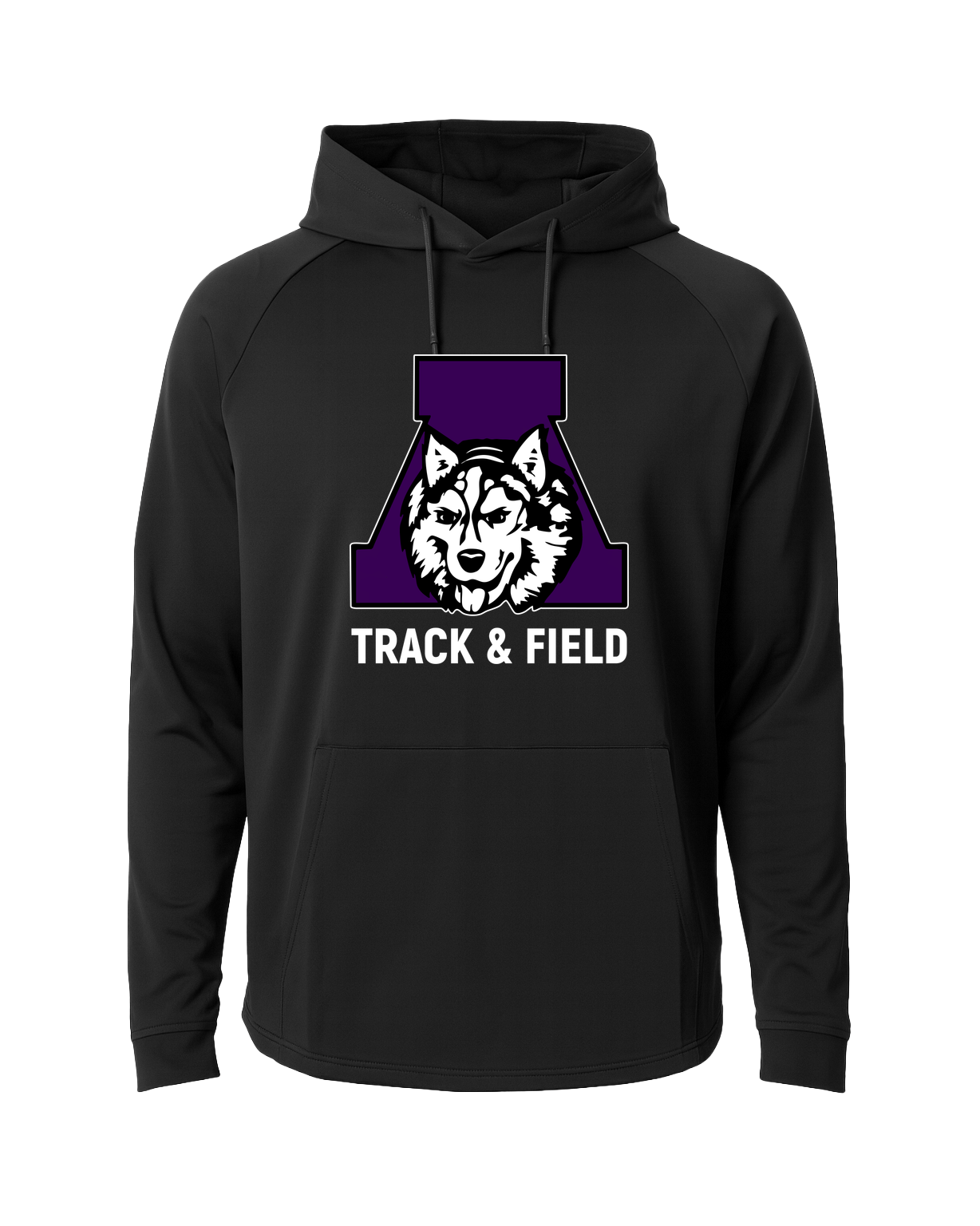 Albany Track & Field - Black Hoodie - Full Front