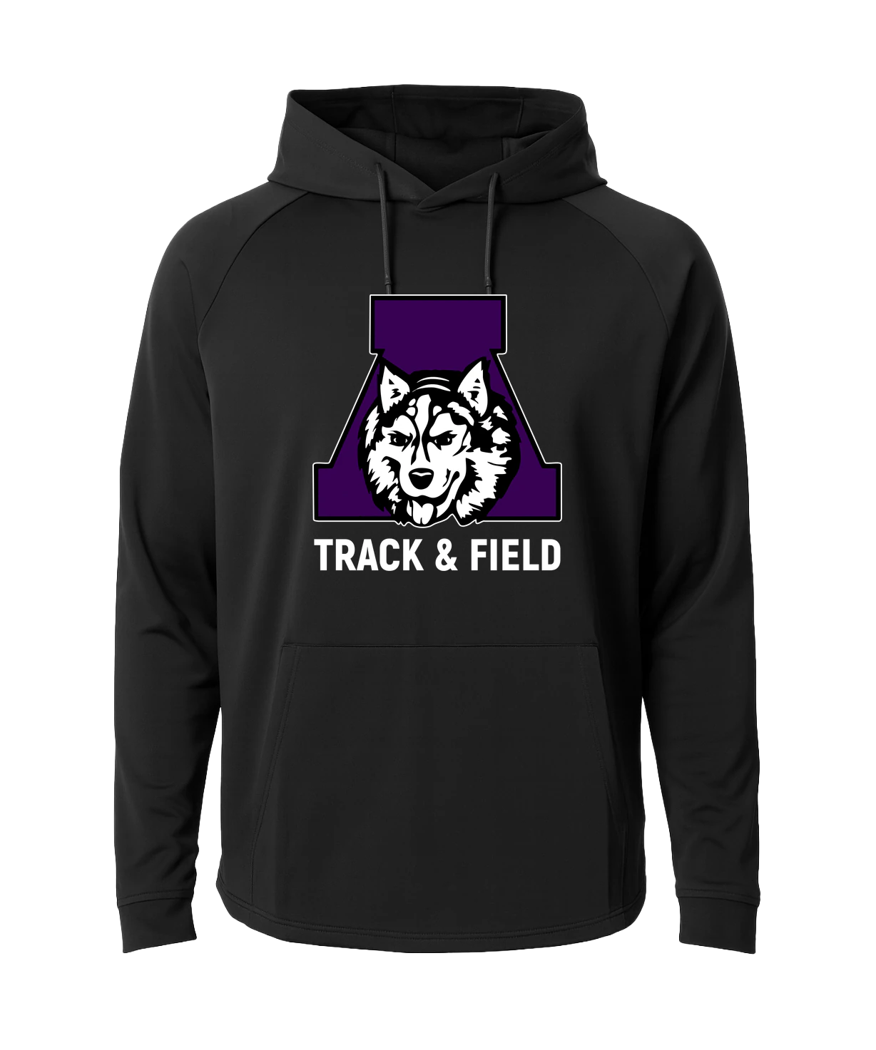 Albany Track & Field - Black Hoodie - Full Front