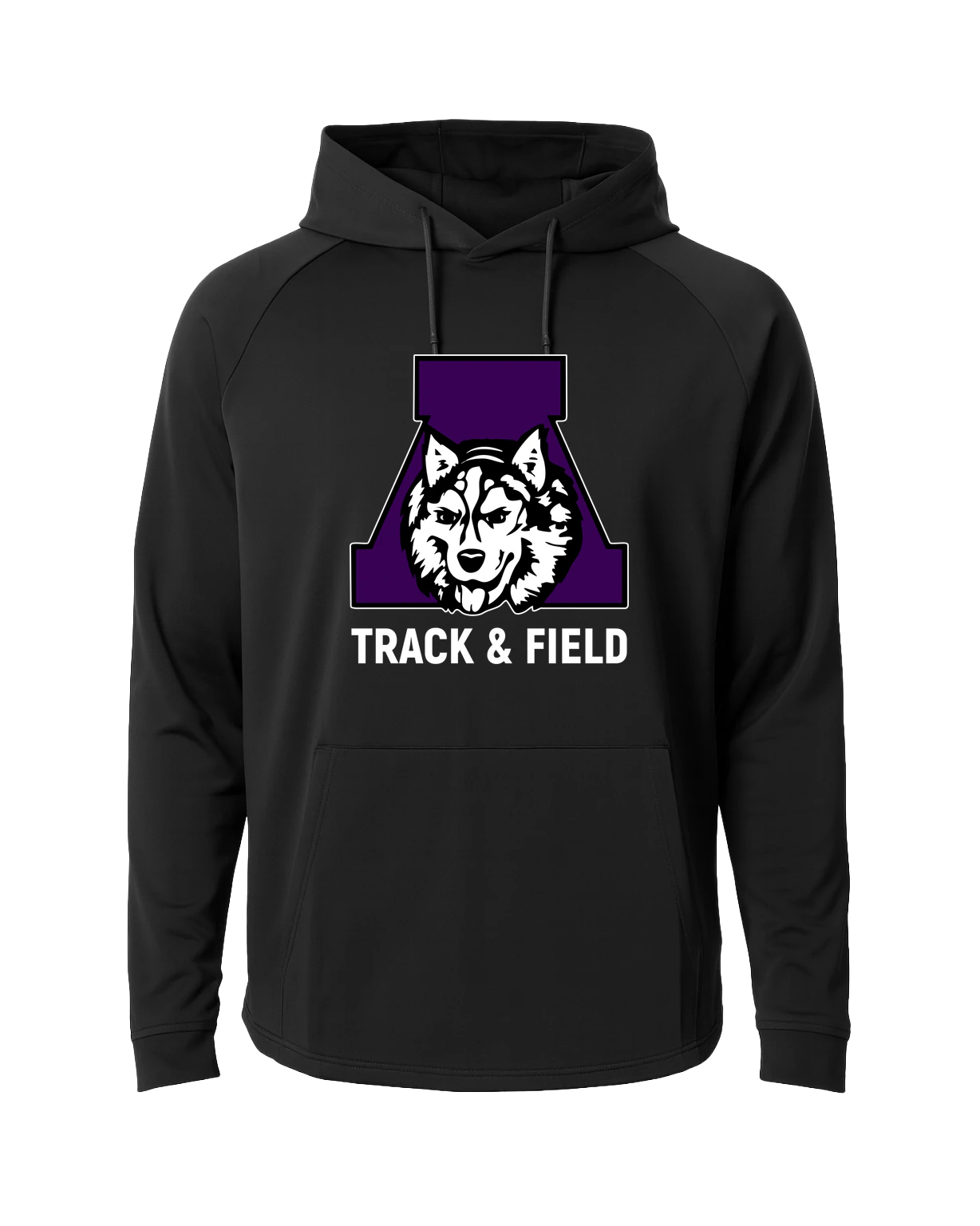 Albany Track & Field - Black Hoodie - Full Front