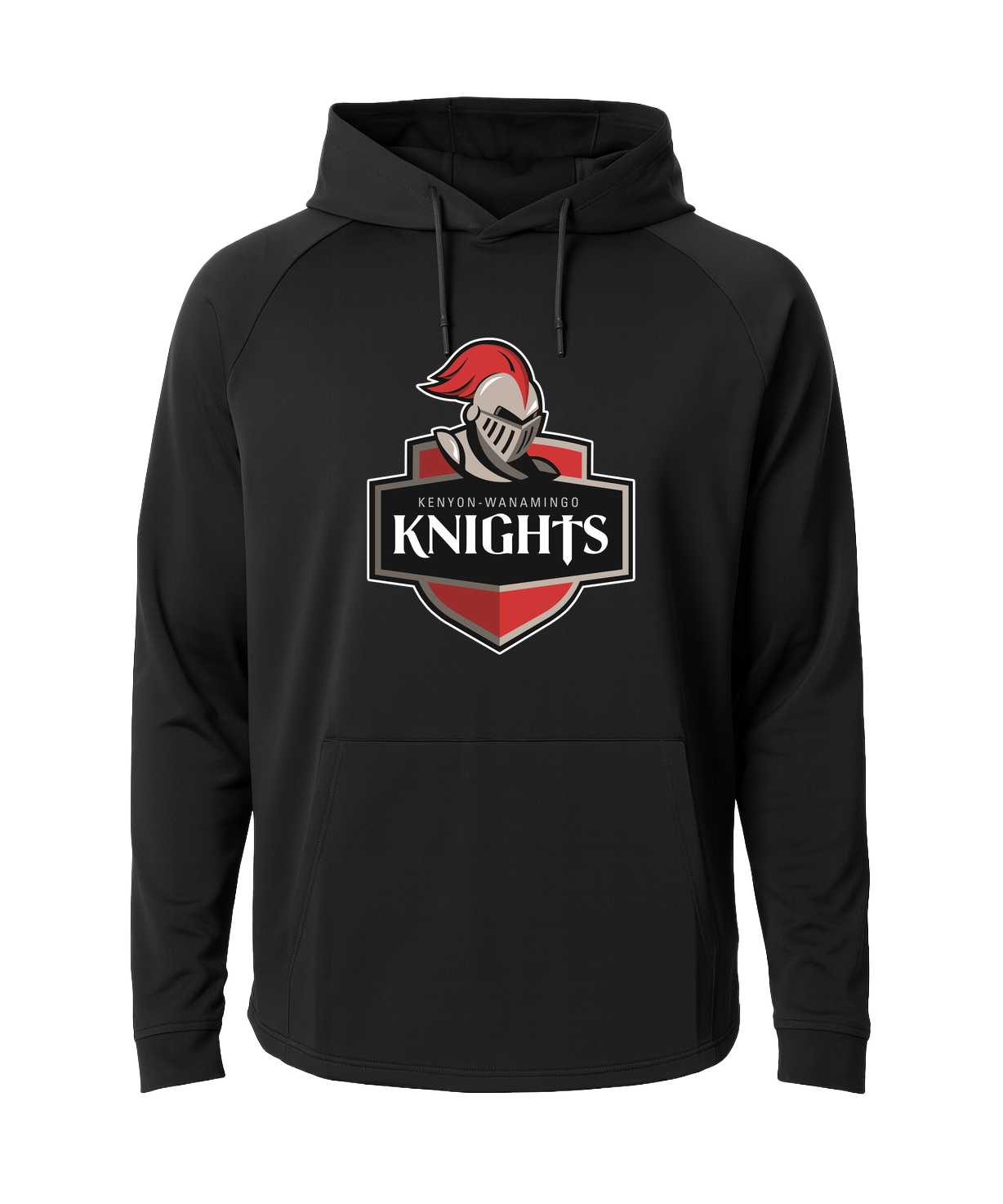 Kenyon Wanamingo Baseball - Black Hoodie - Full Front