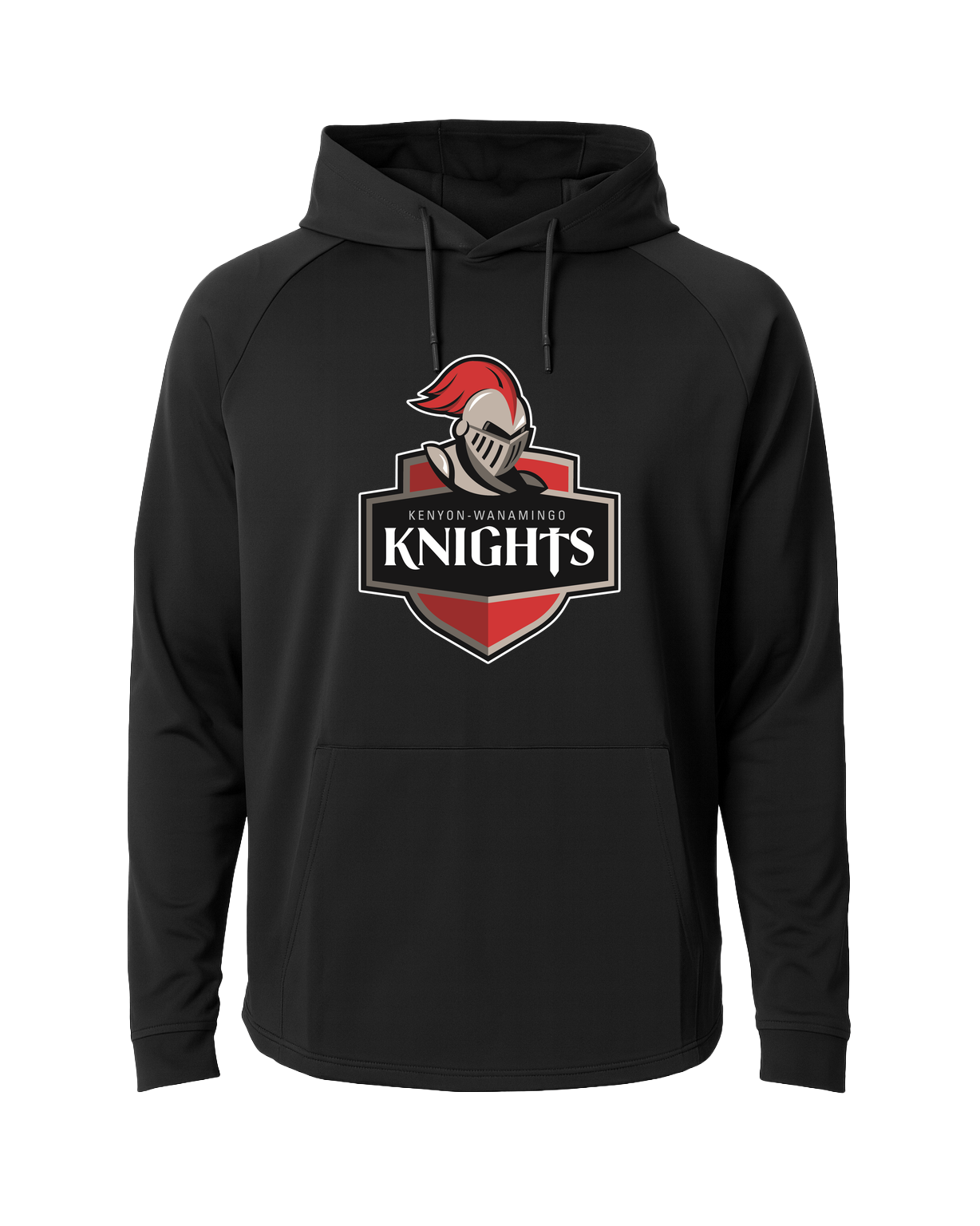 Kenyon Wanamingo Baseball - Black Hoodie - Full Front