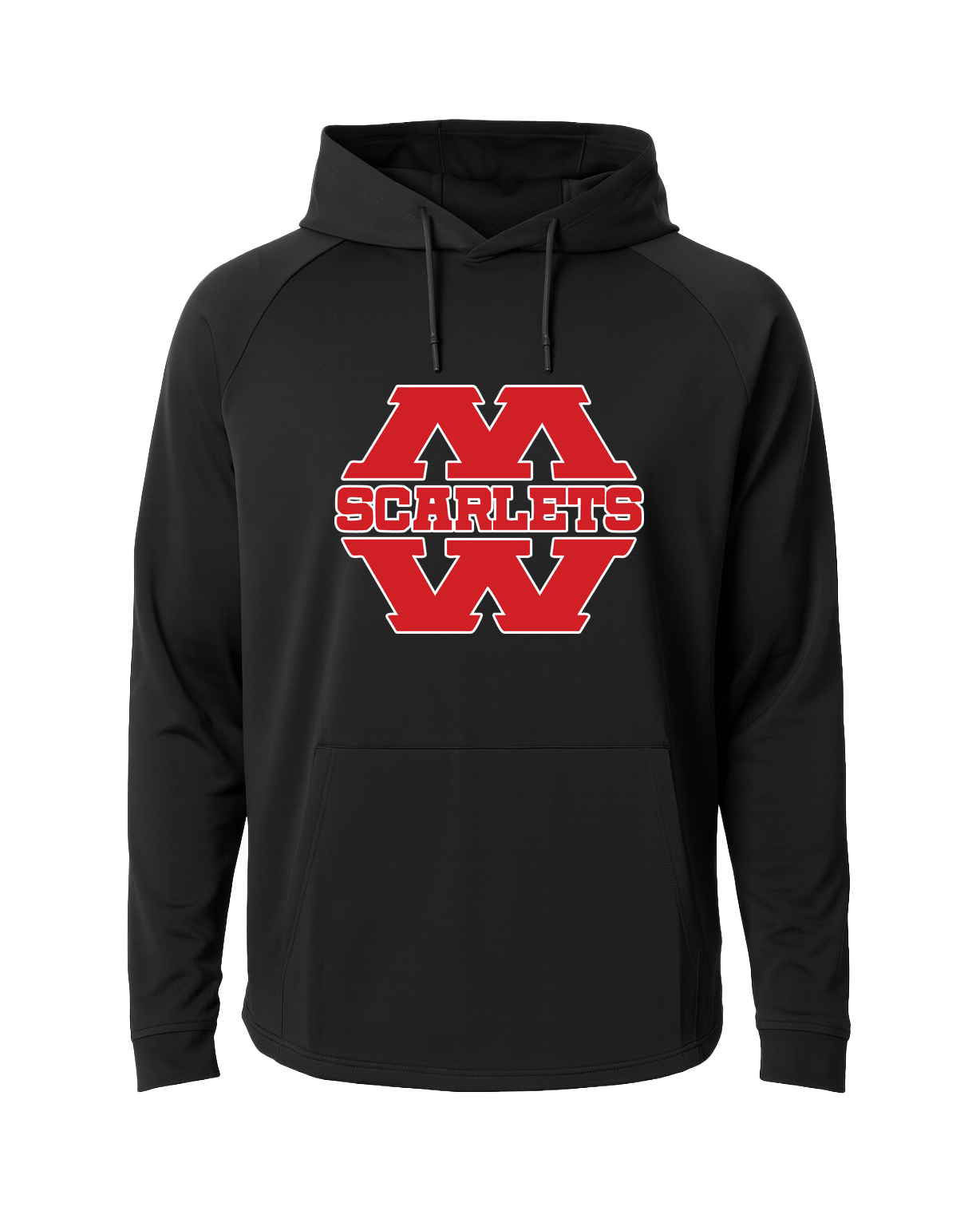Mankato West Track - Black Hoodie - Full Front