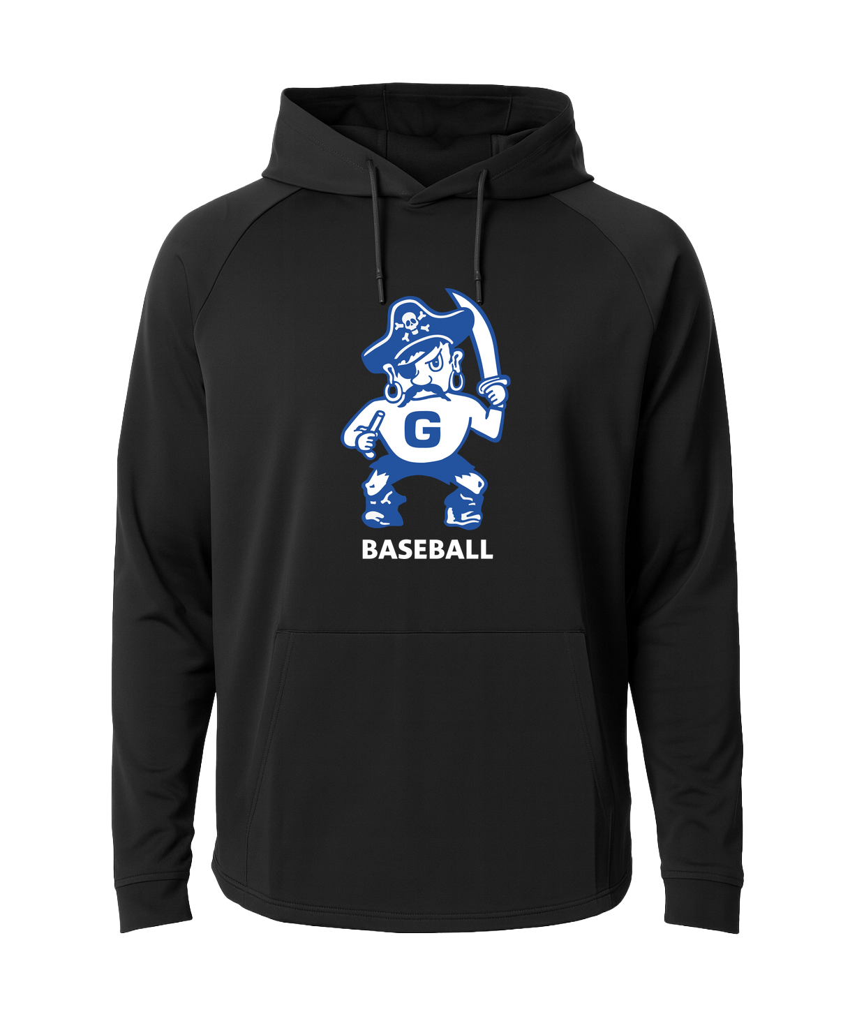 Galena Baseball - Black Hoodie - Full Front