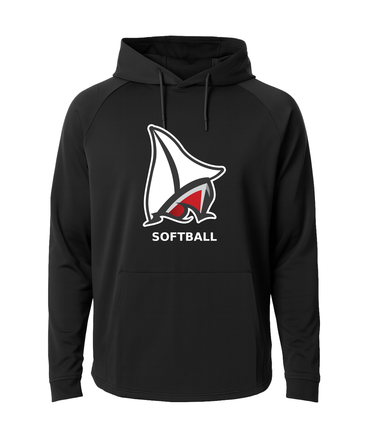 Detroit Lakes Softball - Black Hoodie - Full Front