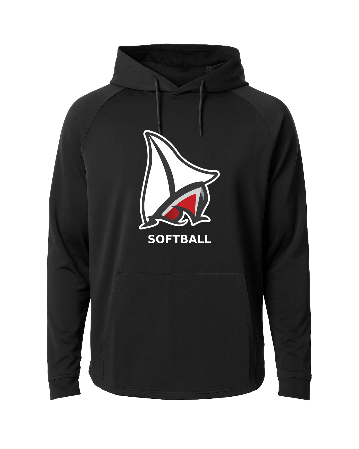 Detroit Lakes Softball - Black Hoodie - Full Front