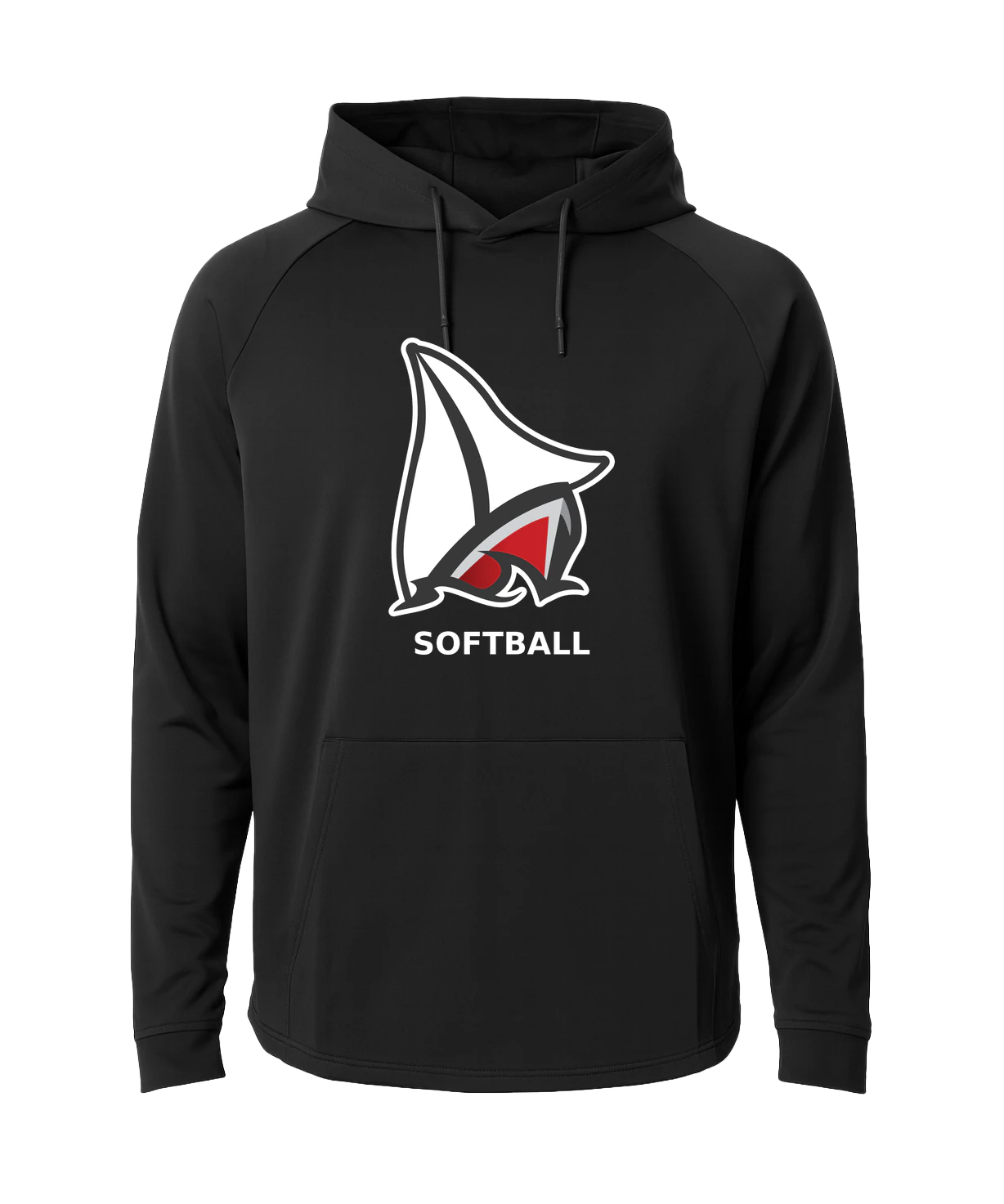 Detroit Lakes Softball - Black Hoodie - Full Front
